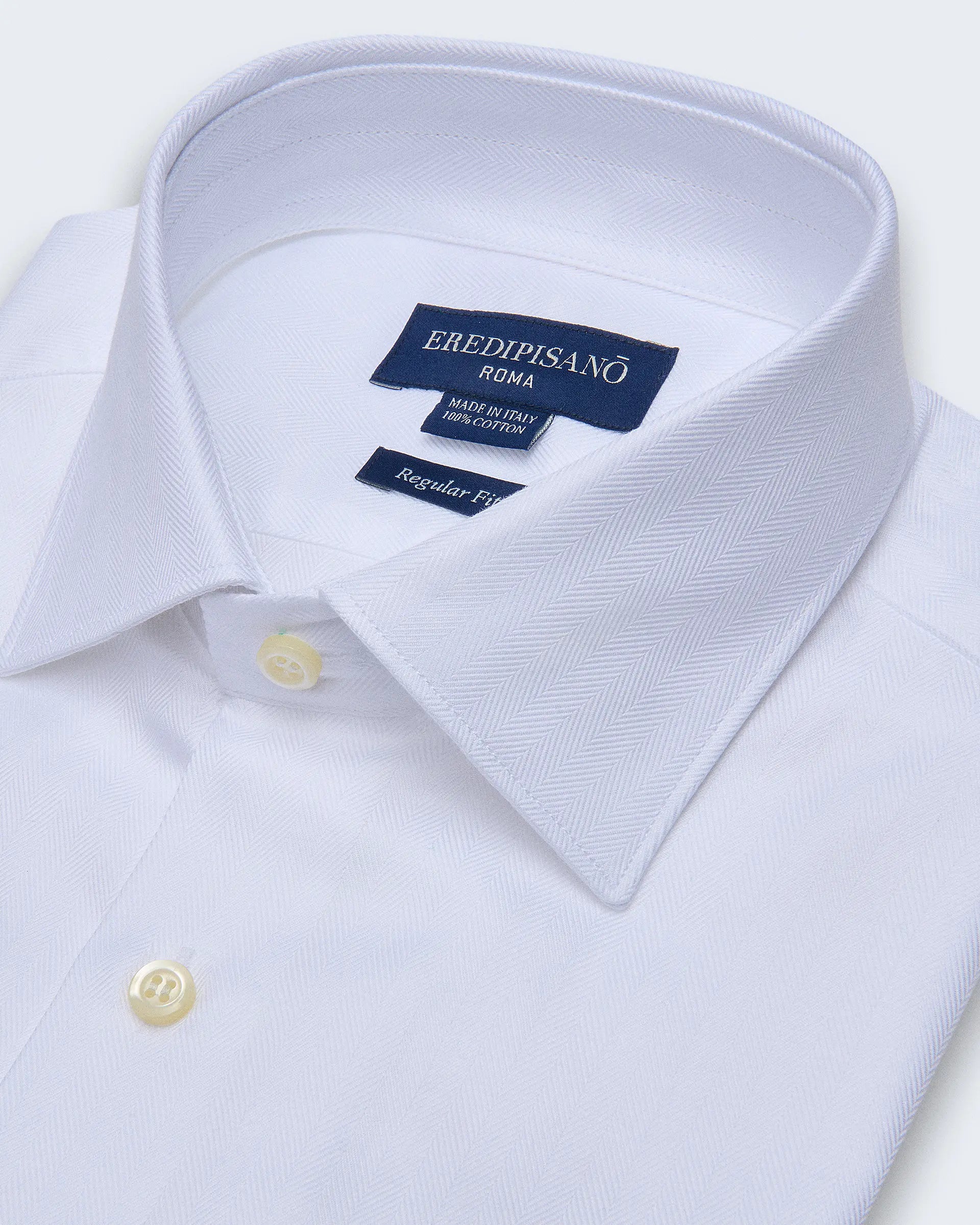 White Pure Cotton regular Fit with Cutaway Collar