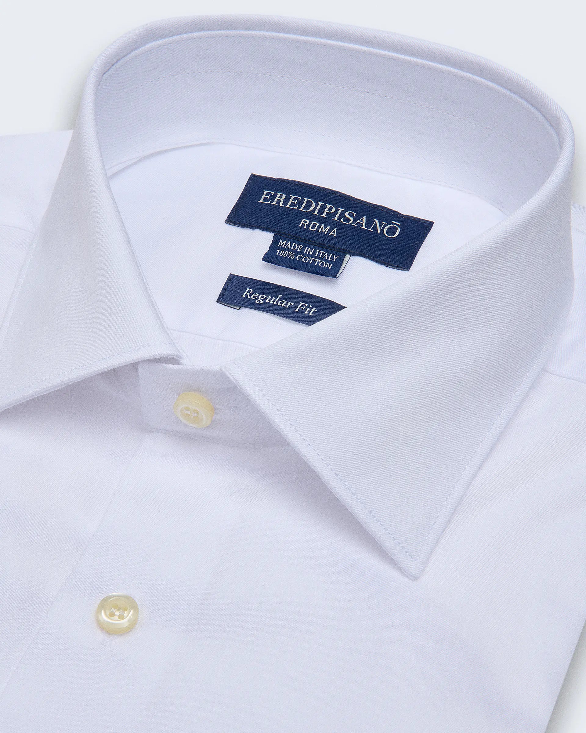 White Pure Cotton regular Fit with Cutaway Collar