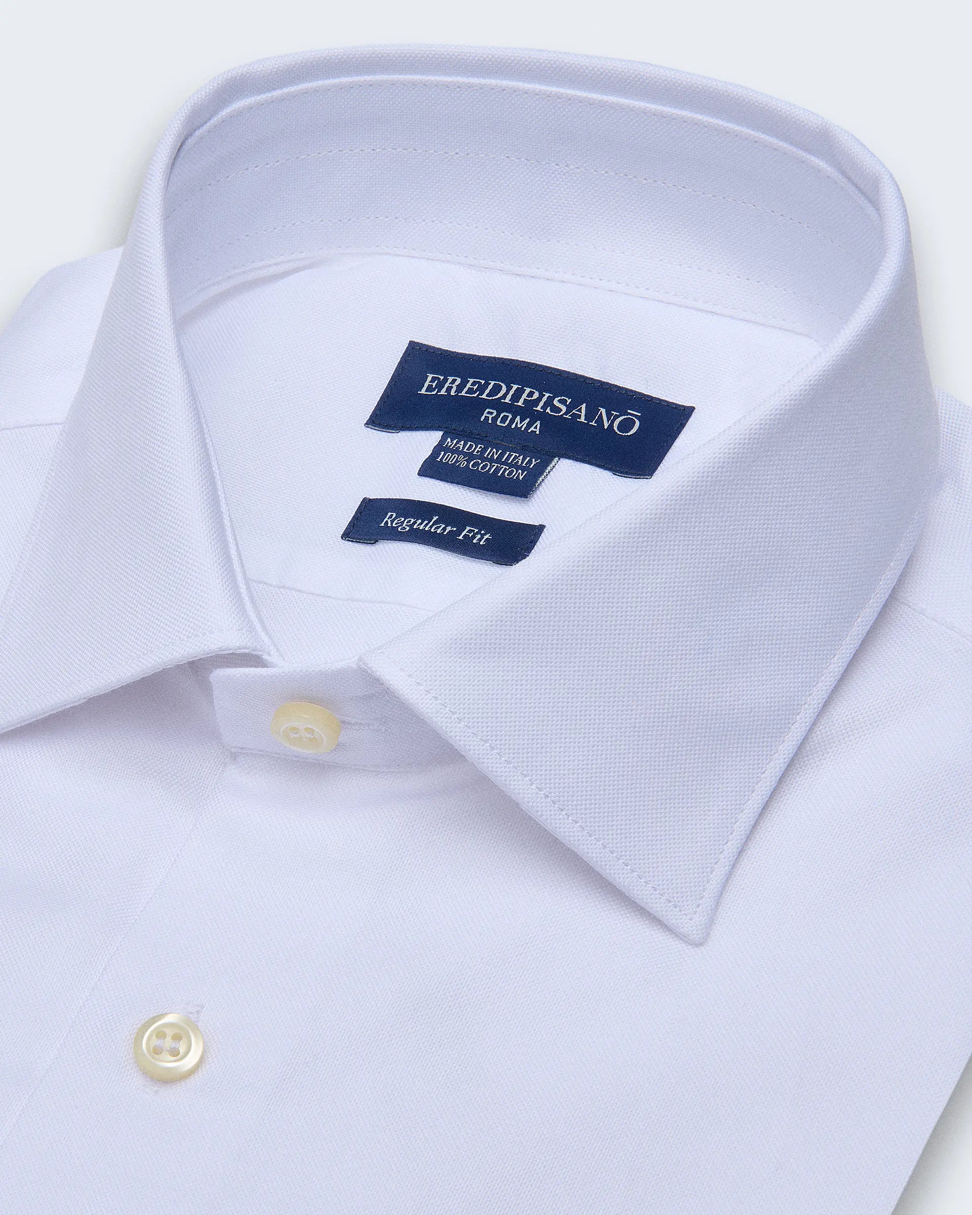 Light Blue Shirt Oxford Regular Fit with Cutaway Collar