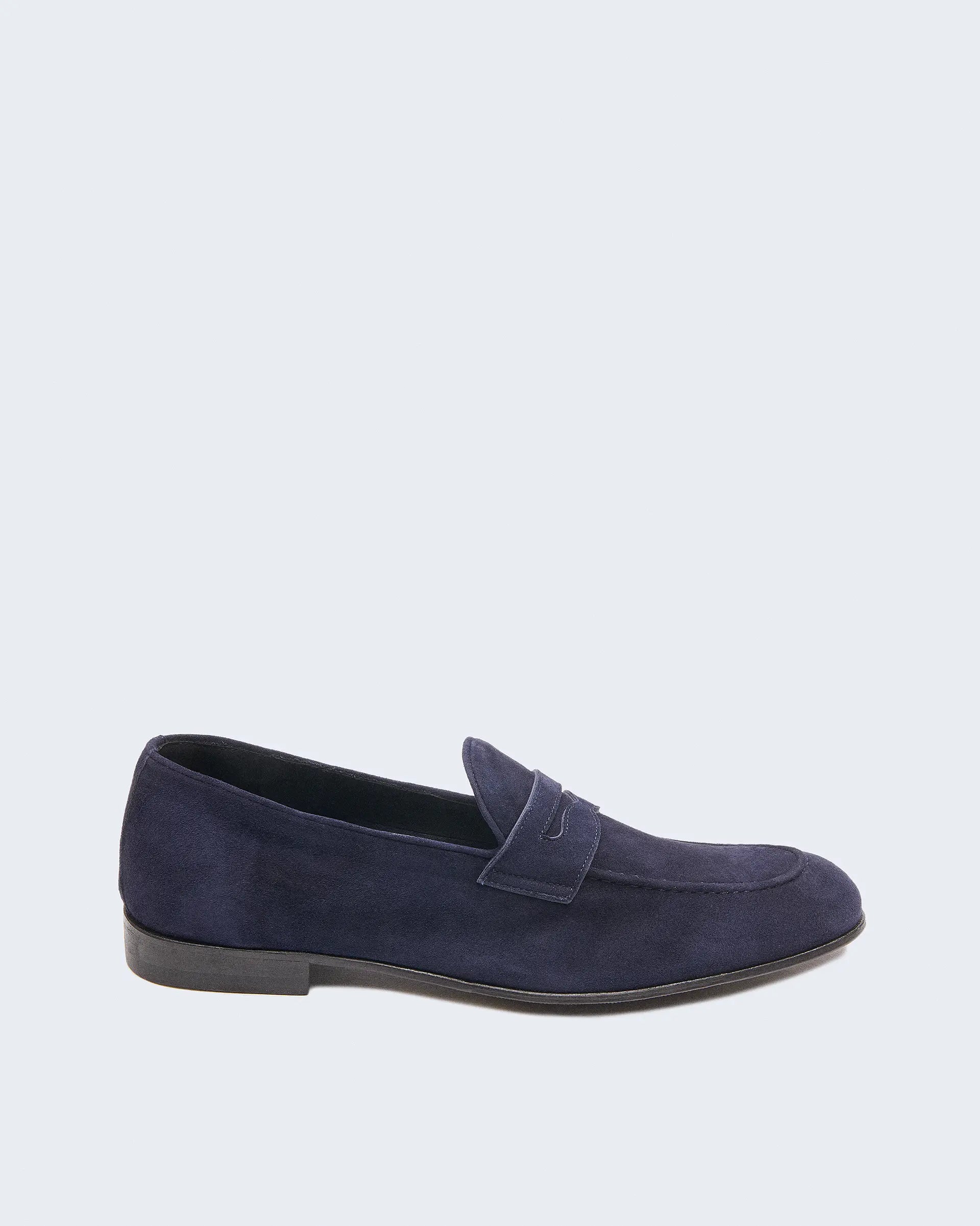 Blue Suede Moccassin