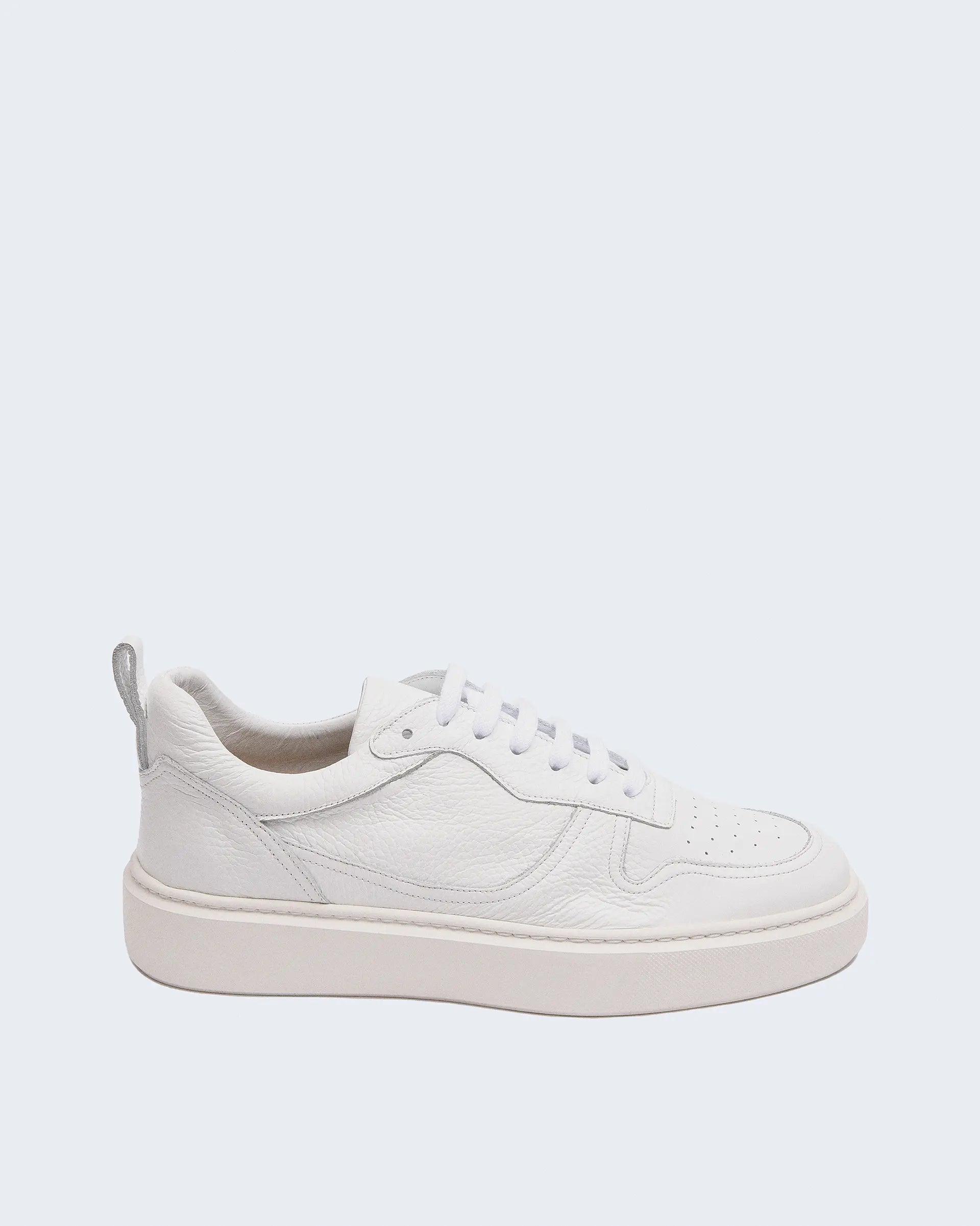 White Leather Calfskin Sneaker