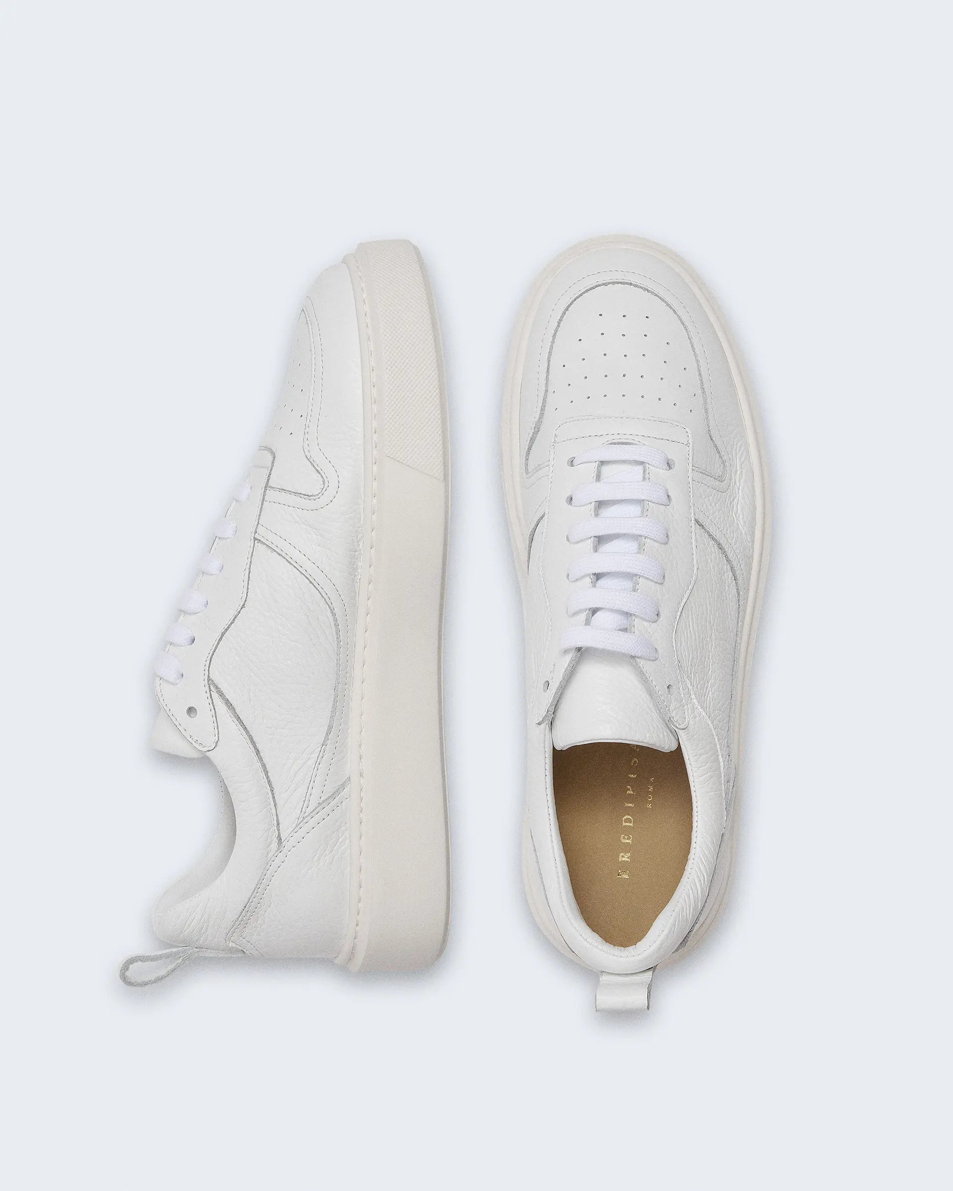 White Leather Calfskin Sneaker
