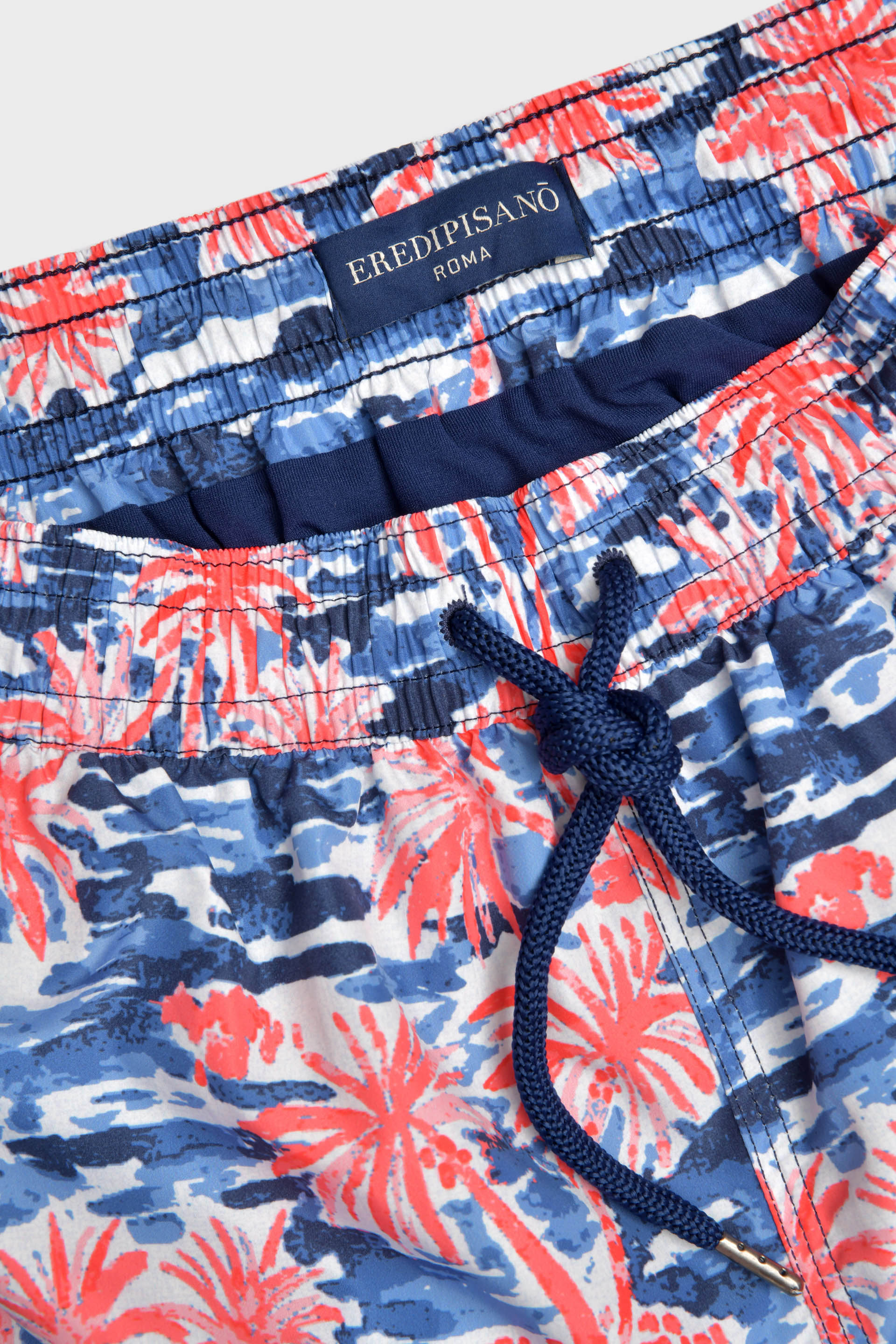 Swim short with floral pattern