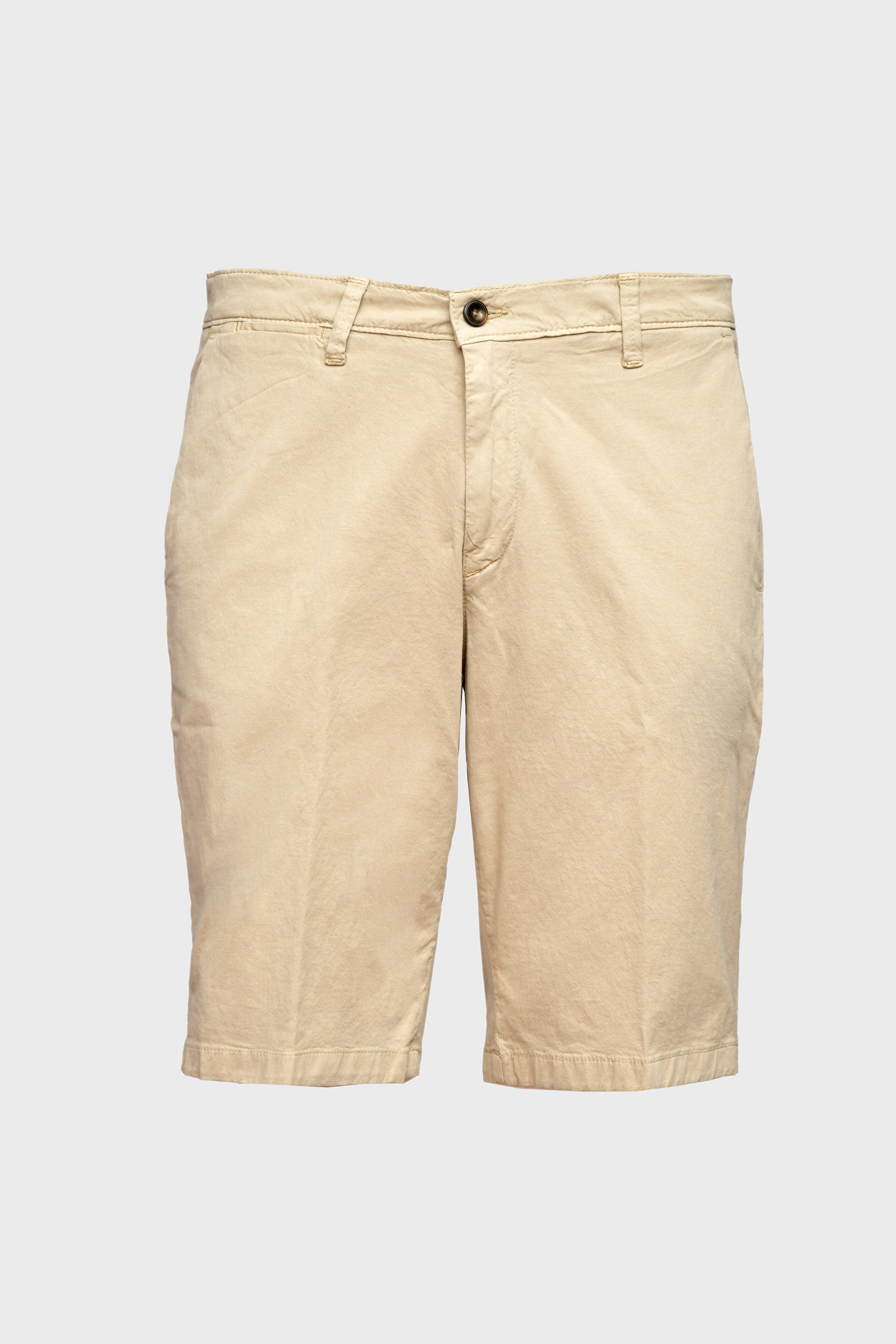 Brown Stretch Cotton Shorts