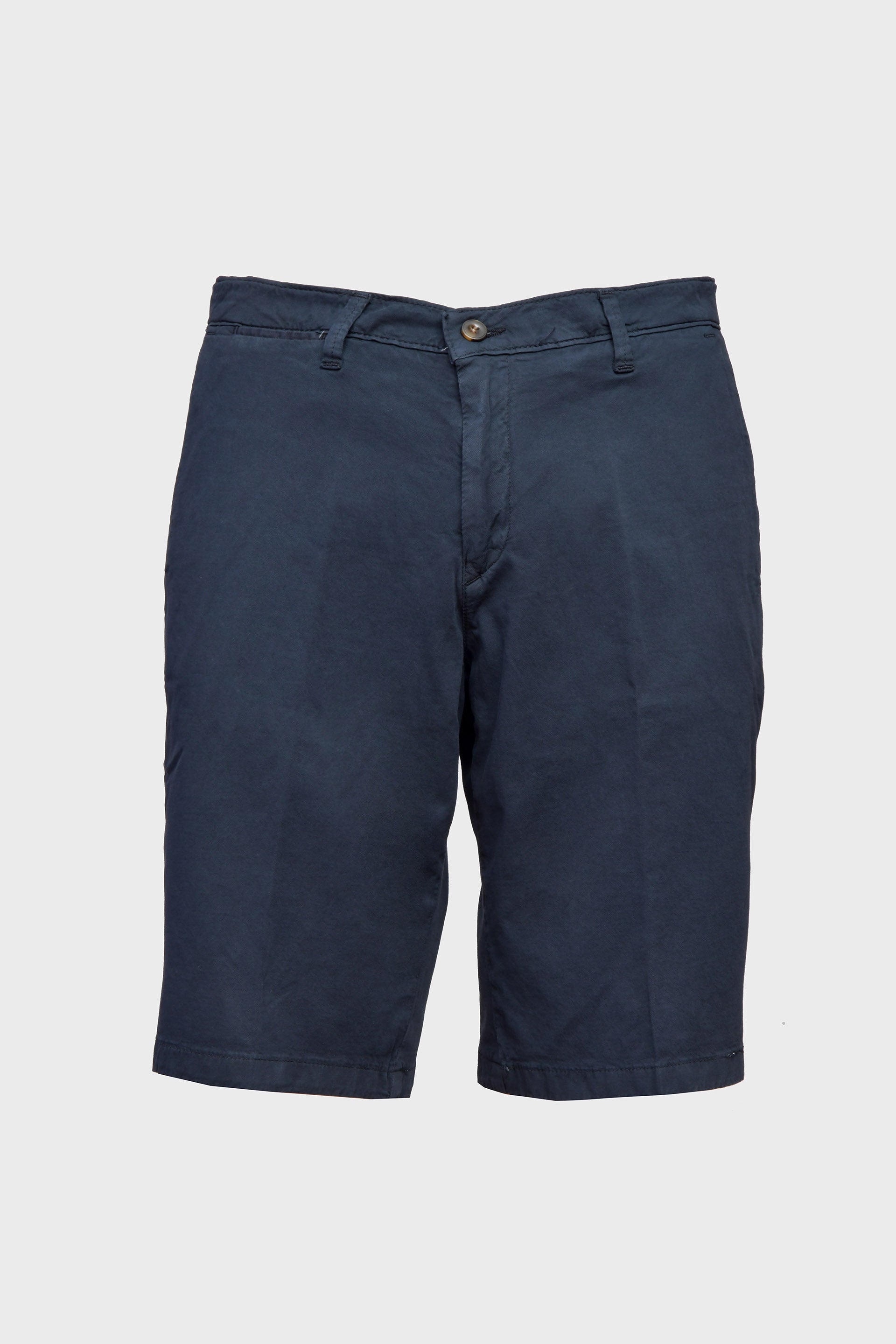 Blue Navy Stretch Cotton Shorts