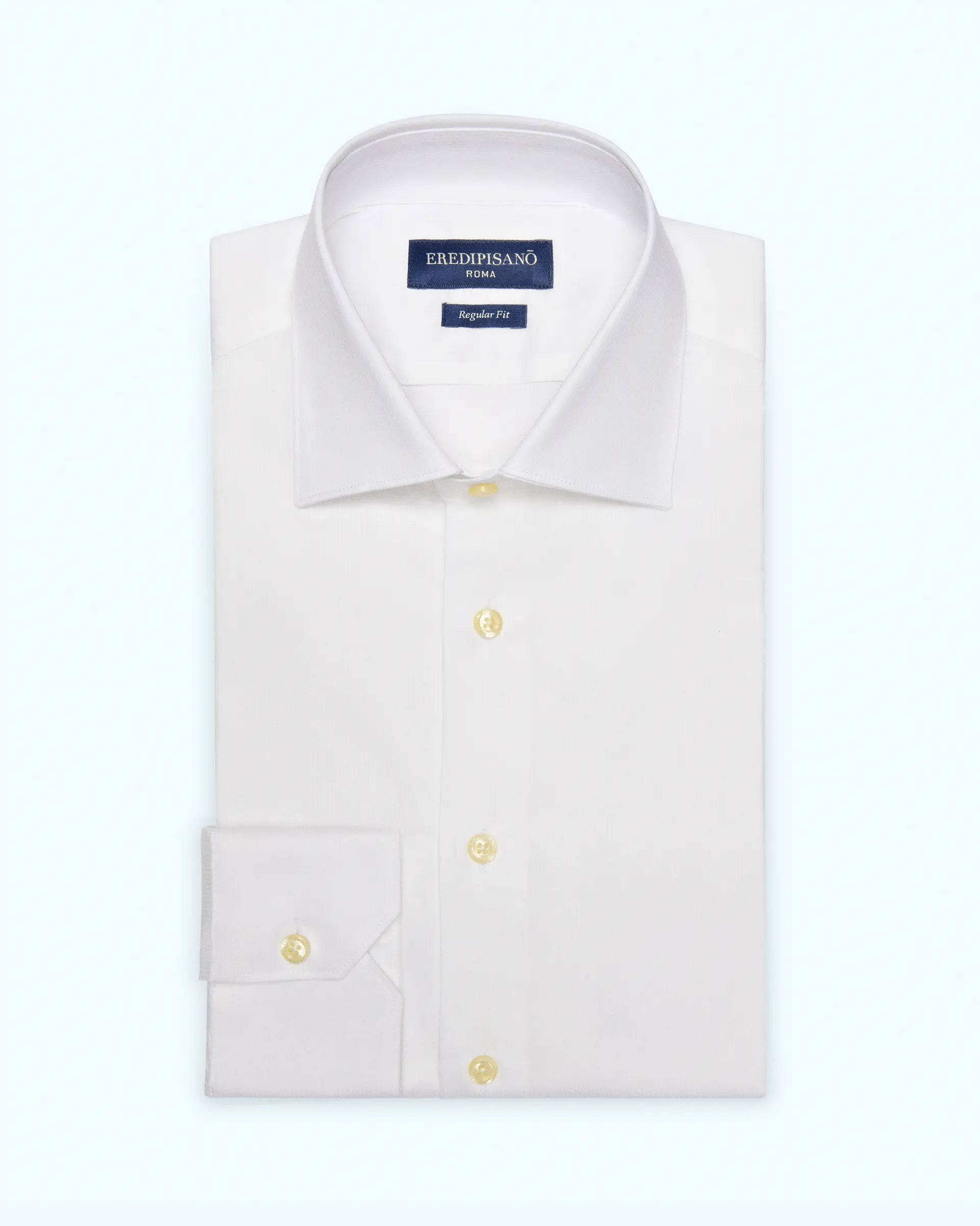 White Regular Fit Lyocell Shirt