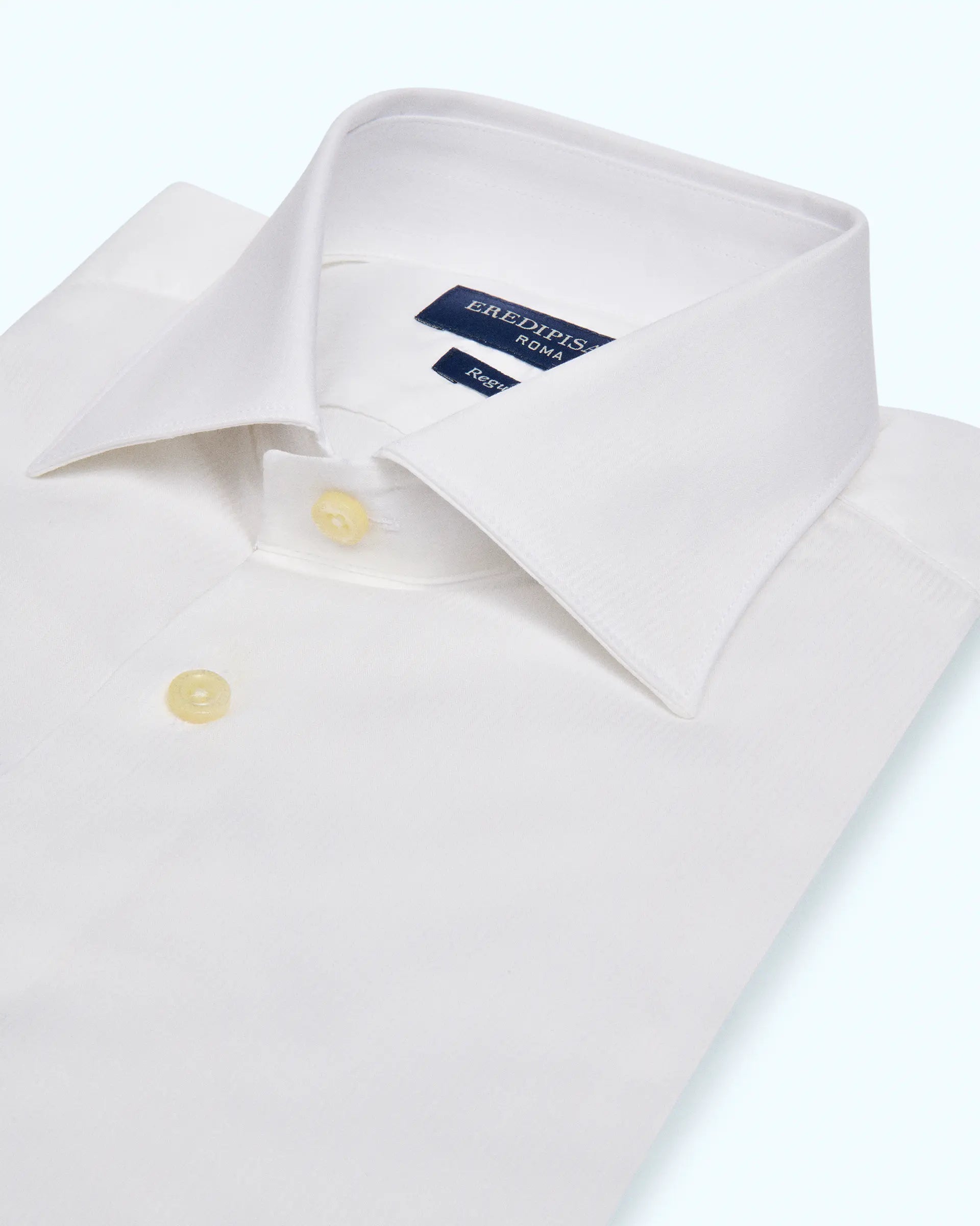 White Regular Fit Lyocell Shirt