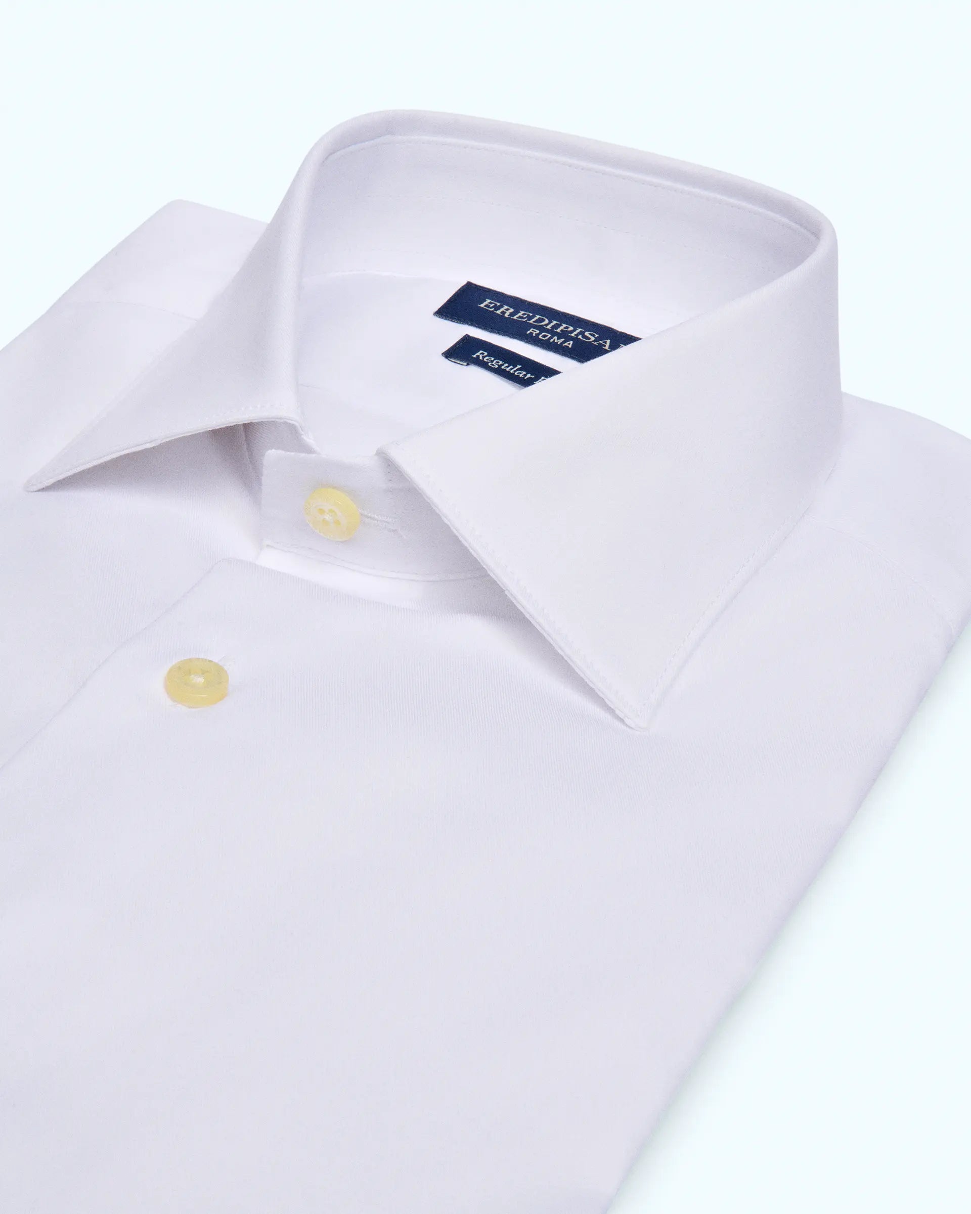 White Regular Fit Comfort Stretch Cotton Shirt