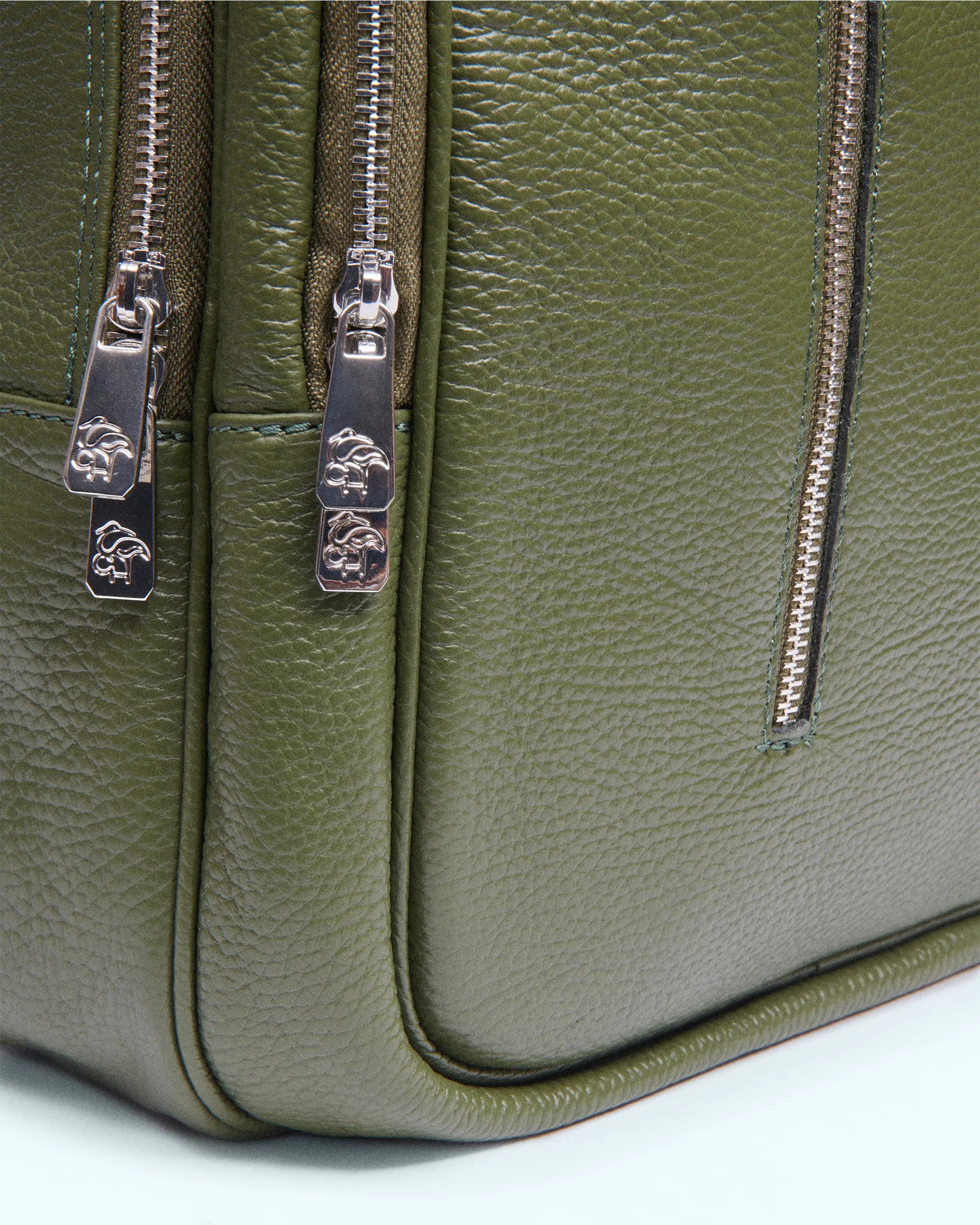 24 Hour Green Bag Leather