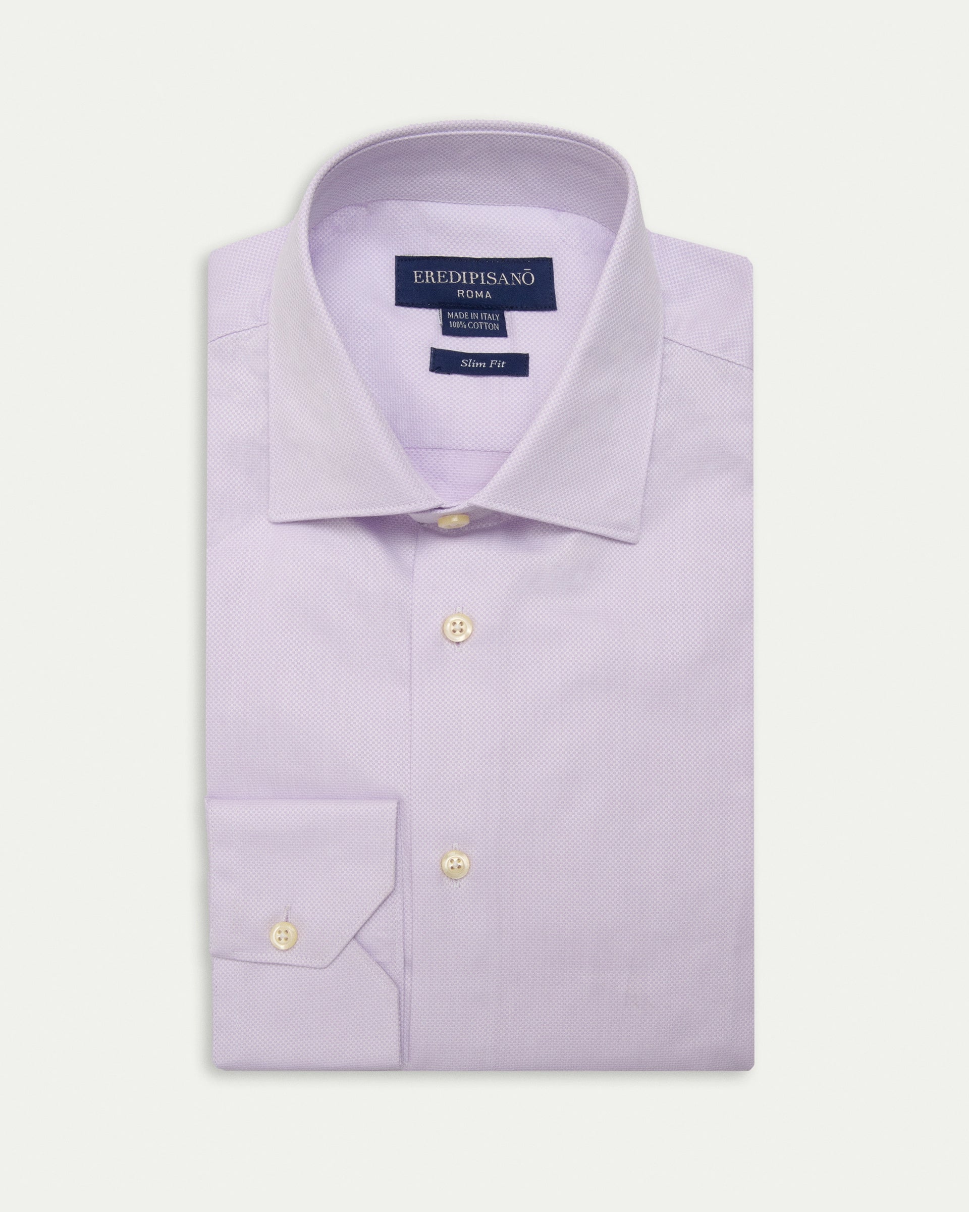 Lilla PinPoint Cotton Slim Fit Shirt