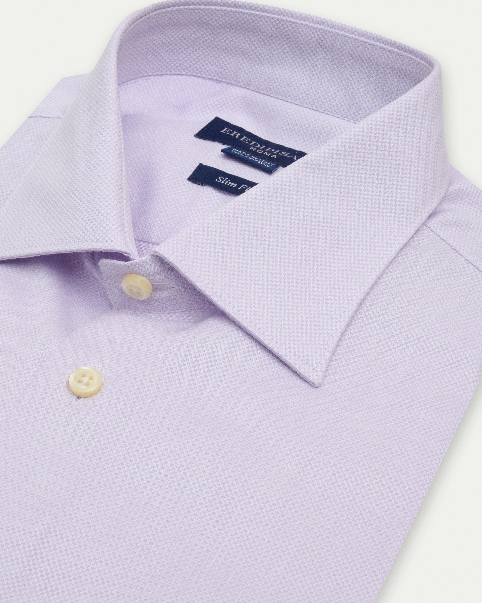 Lilla PinPoint Cotton Slim Fit Shirt