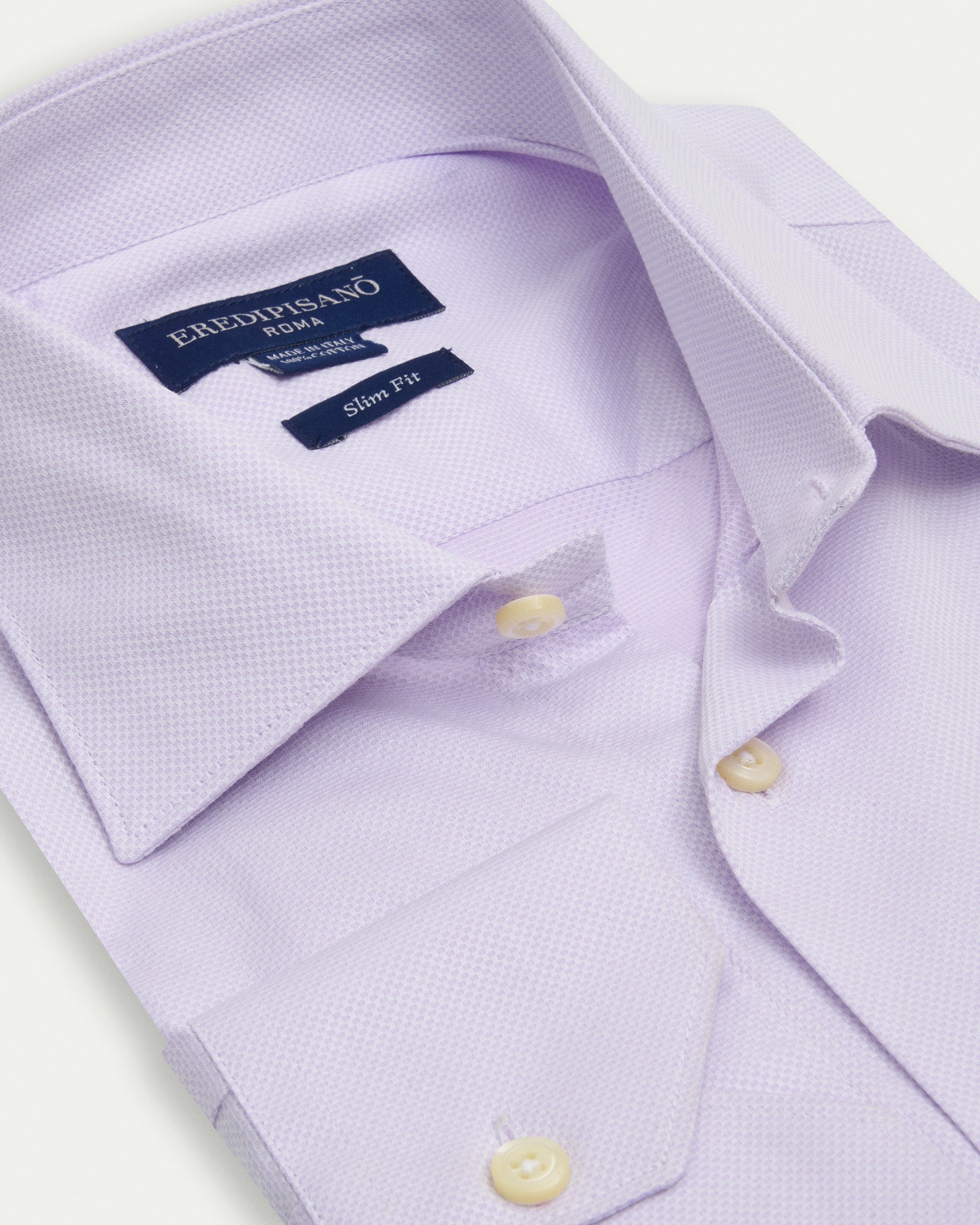 Lilla PinPoint Cotton Slim Fit Shirt