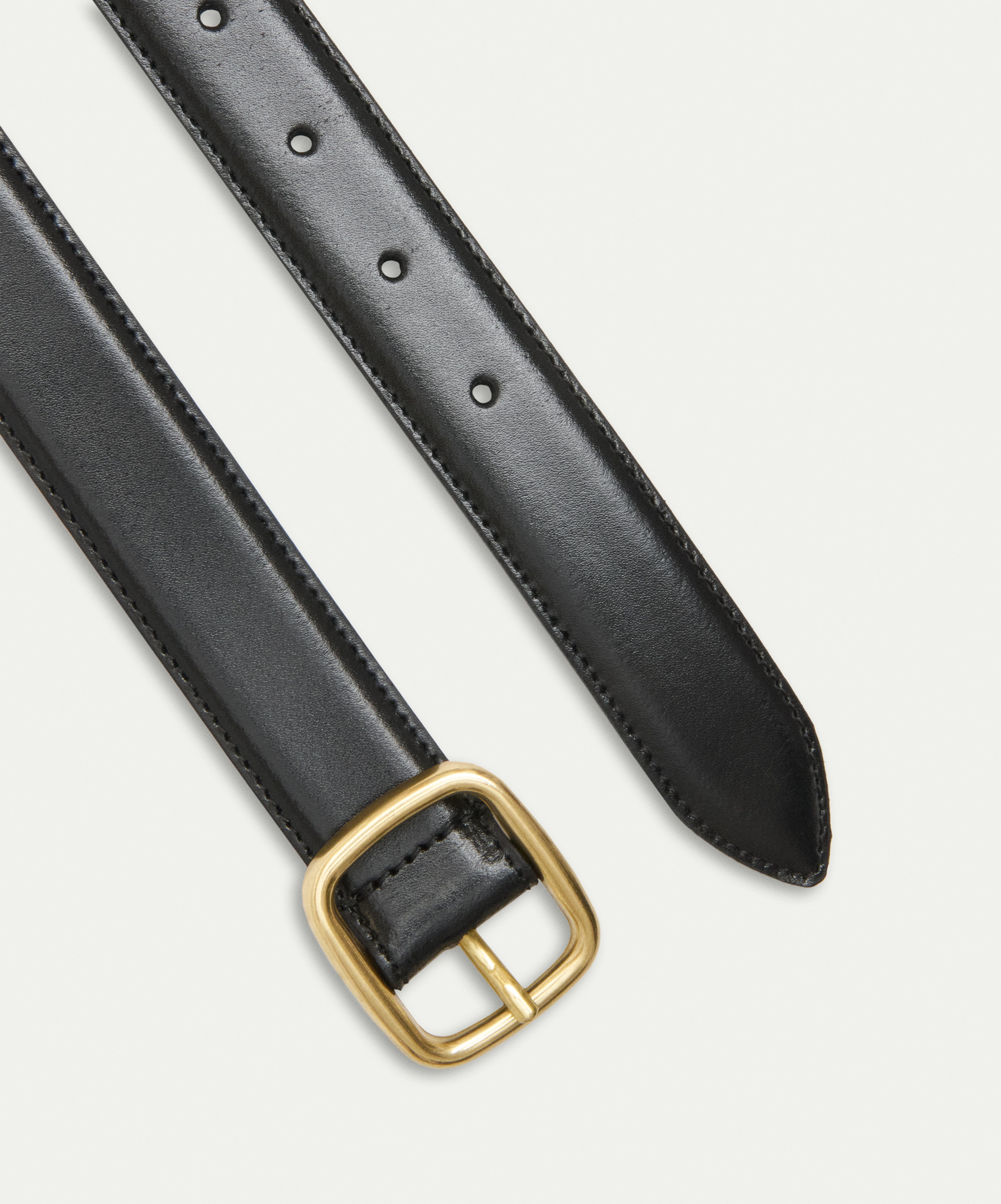 Black Brushed Calfskin H30MM Belt
