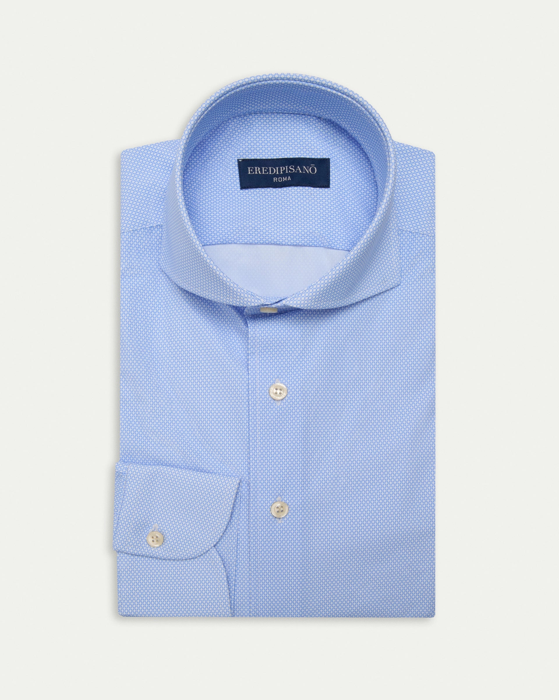 Light Blue Pattern Easy iron comfort fit Shirt