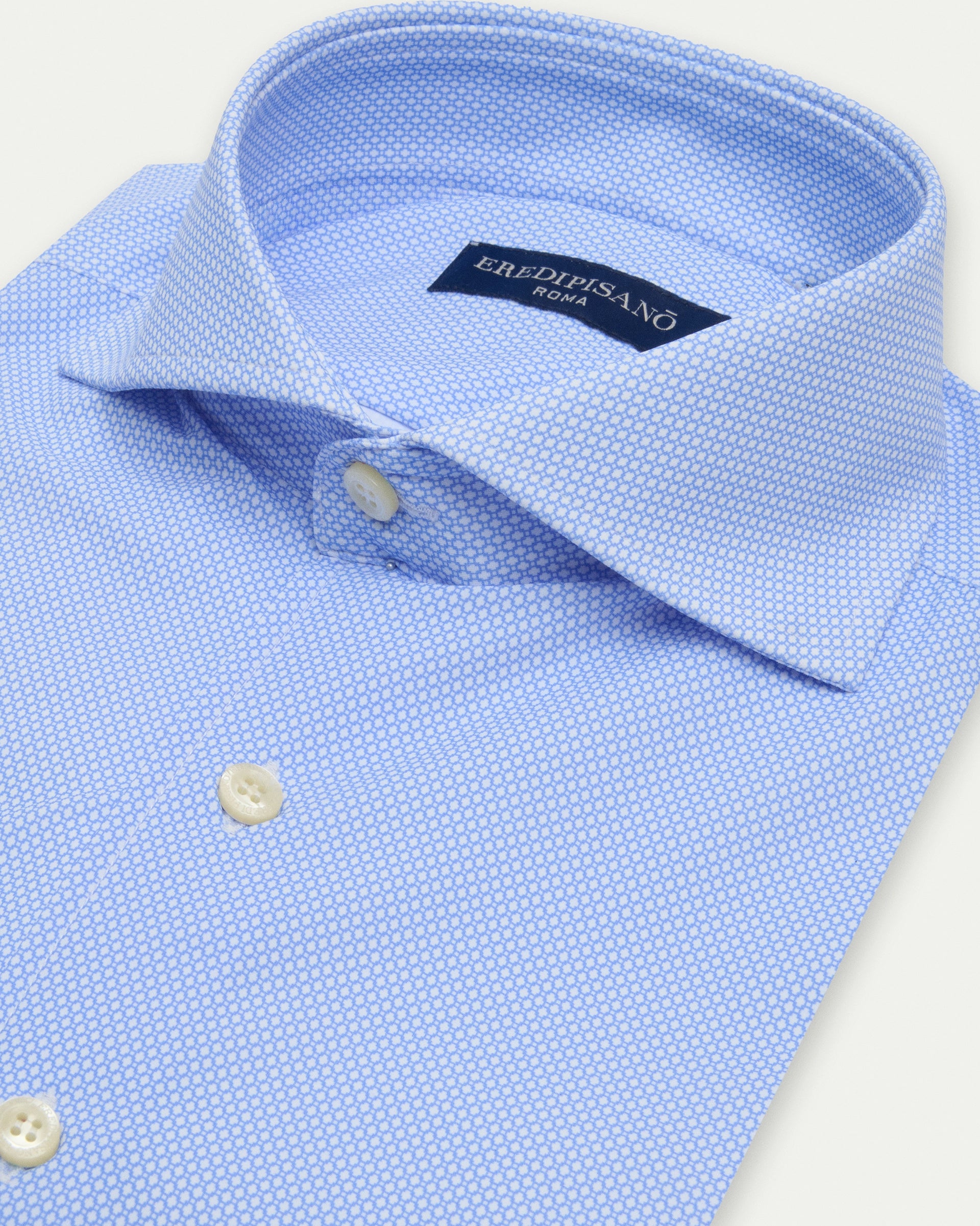 Light Blue Pattern Easy iron comfort fit Shirt