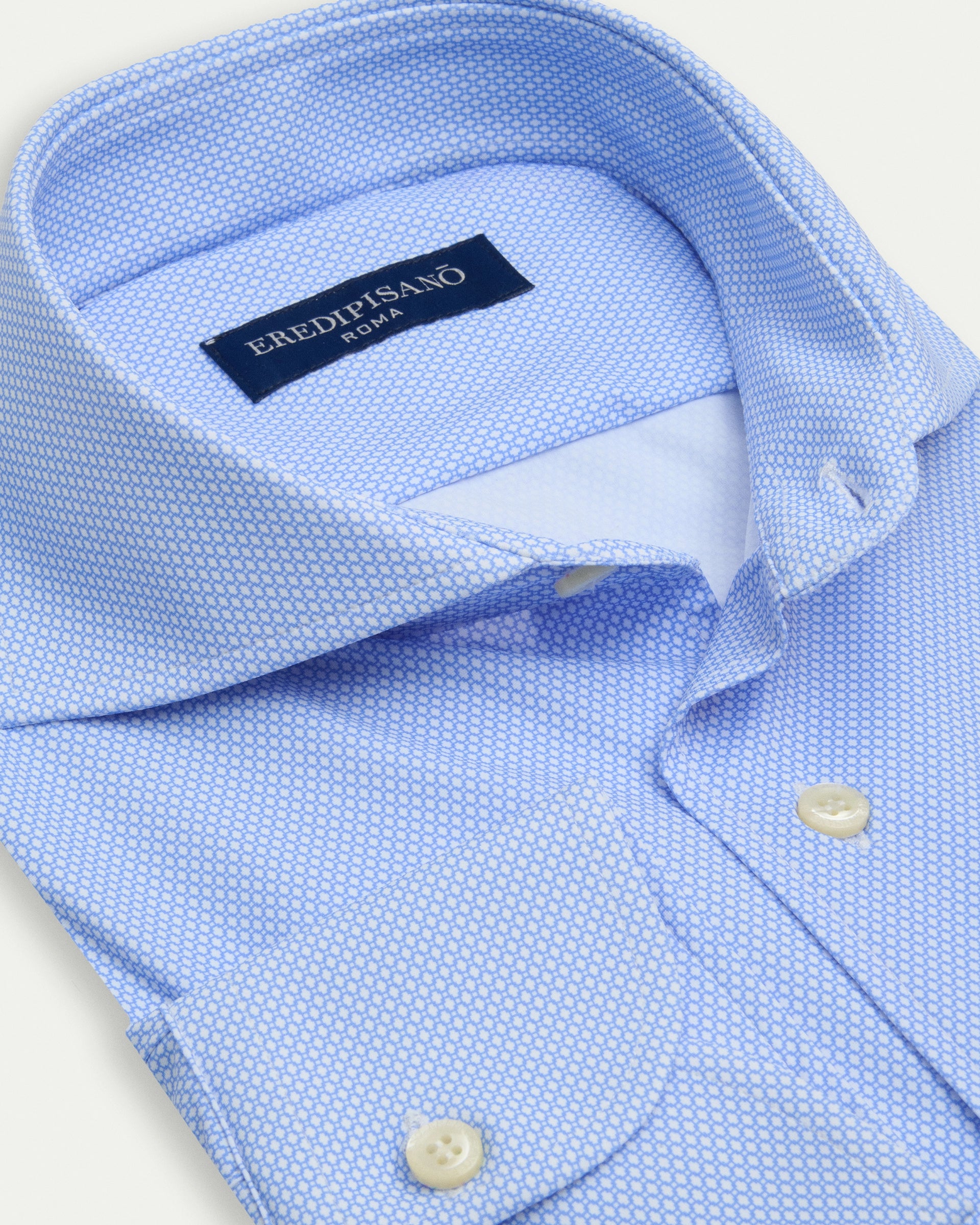 Light Blue Pattern Easy iron comfort fit Shirt