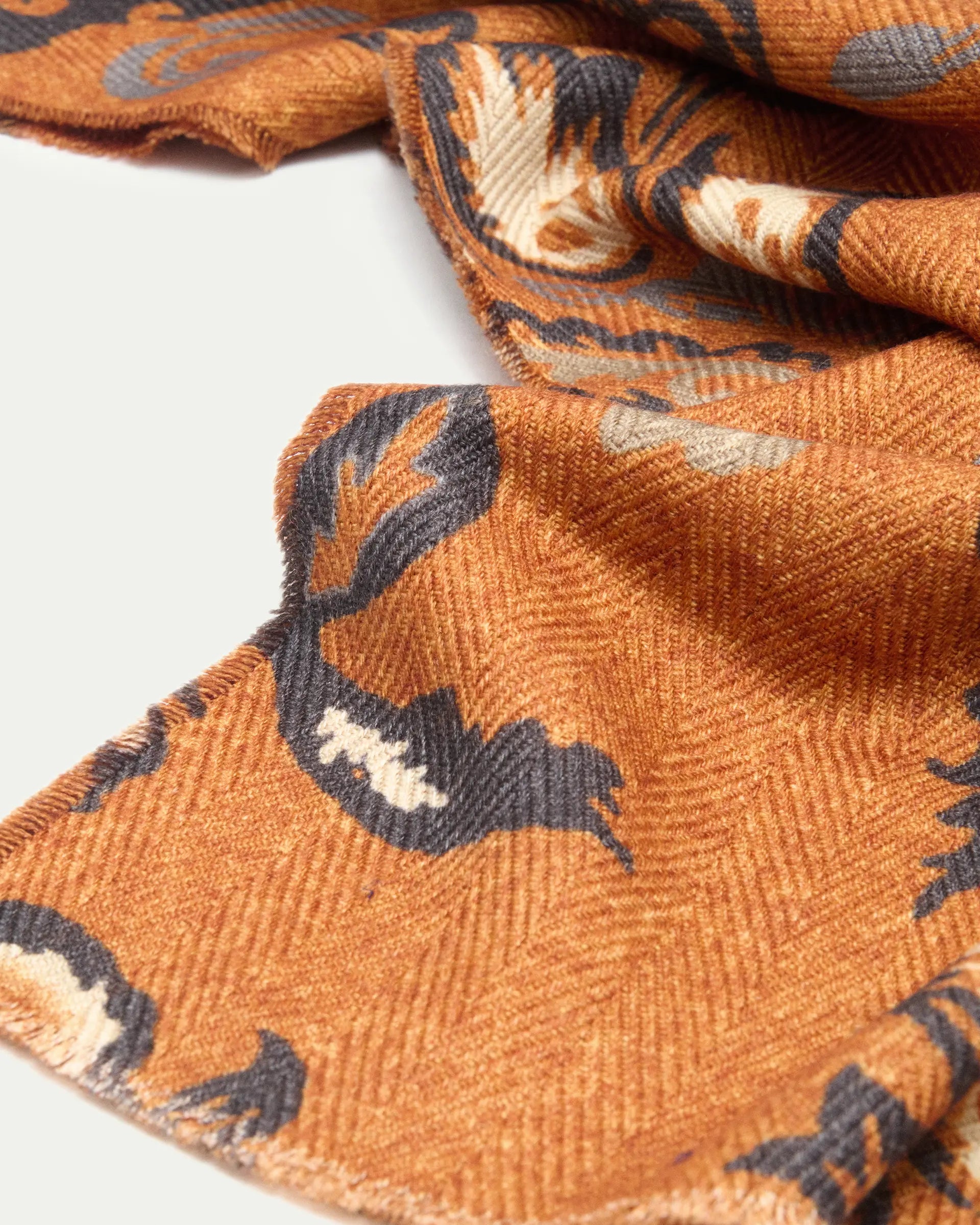 Pattern Wool and Silk Scarf