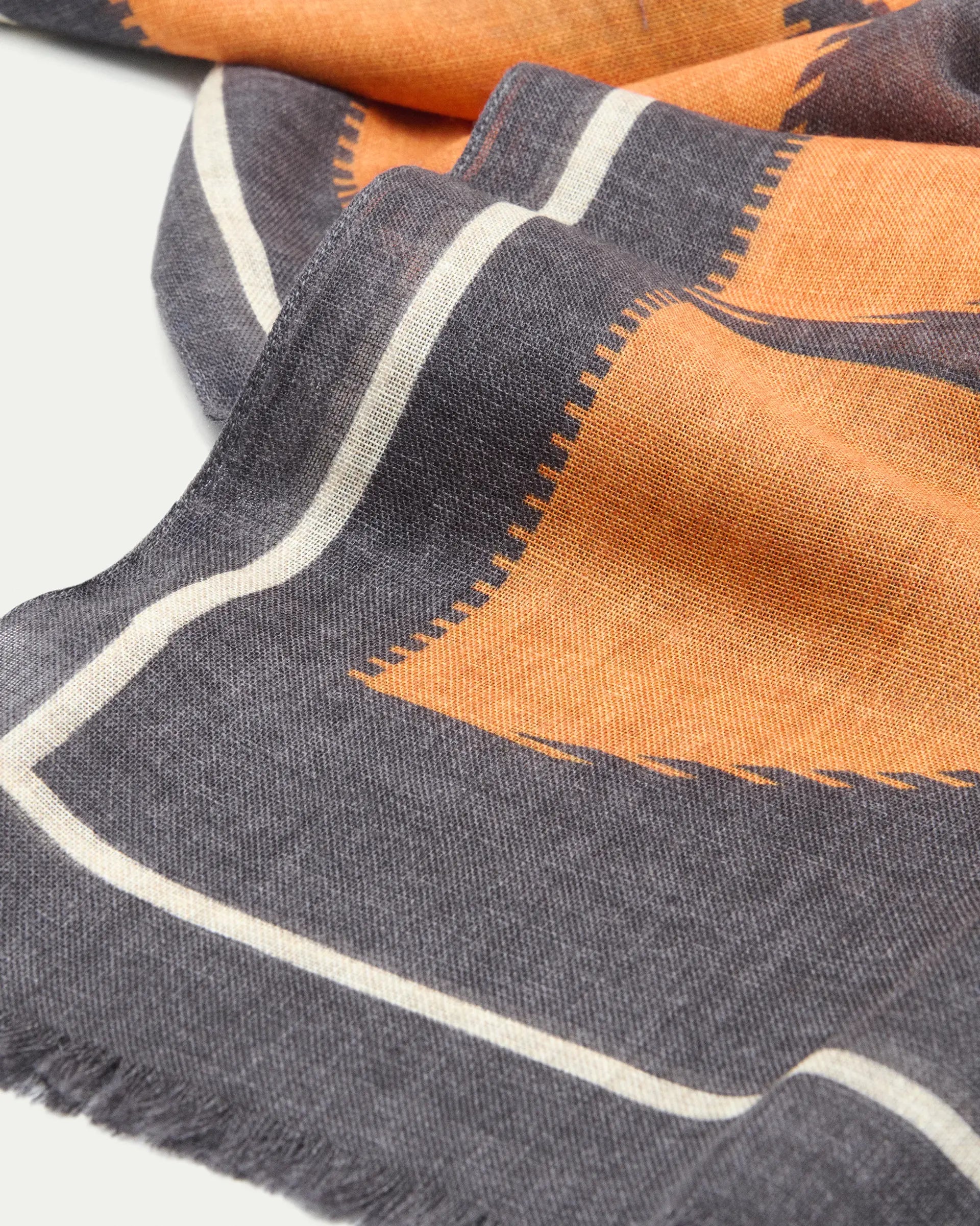 Pattern Wool and Silk Scarf