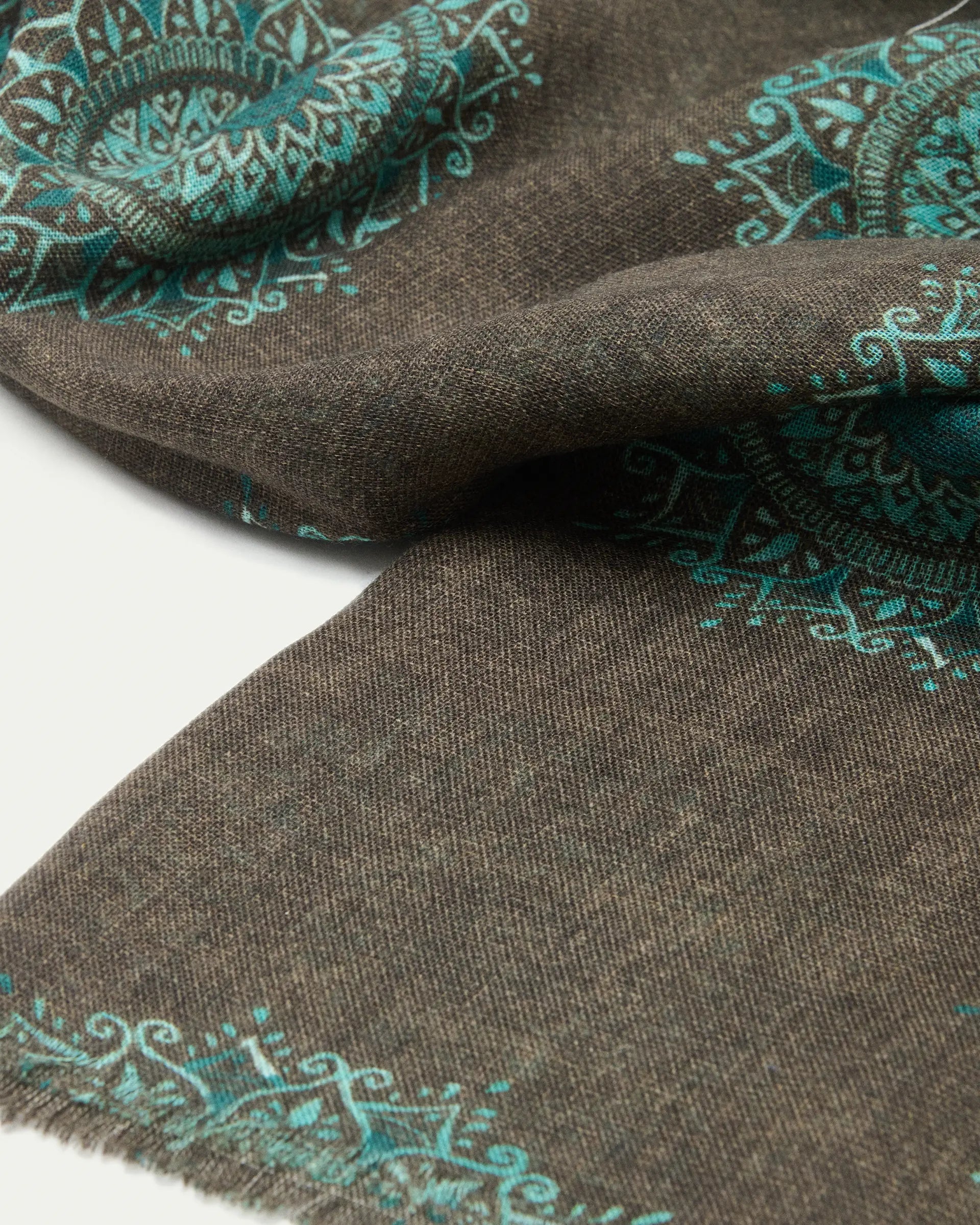 Pattern Wool and Silk Scarf