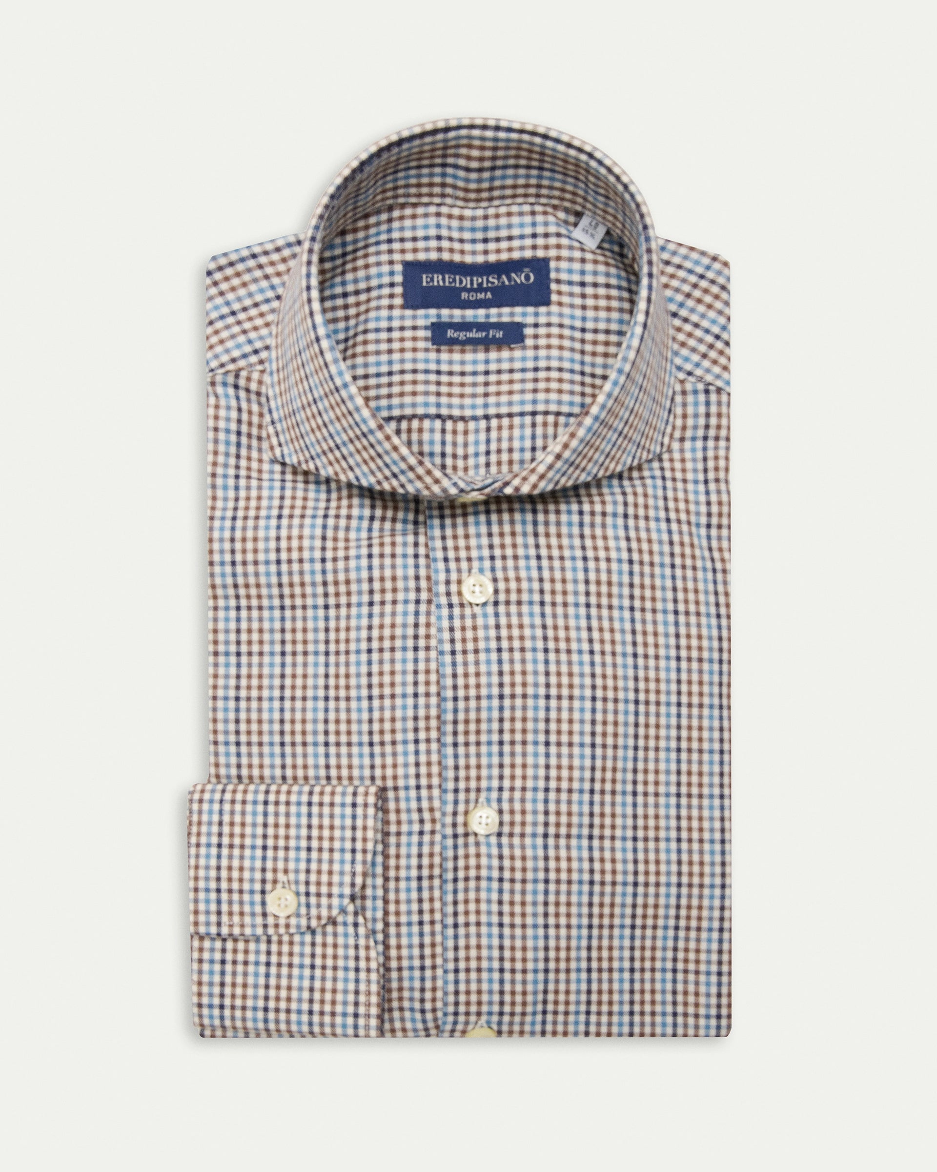 Micro Check multicolor Vaiella Cotton Regular Fit Shirt