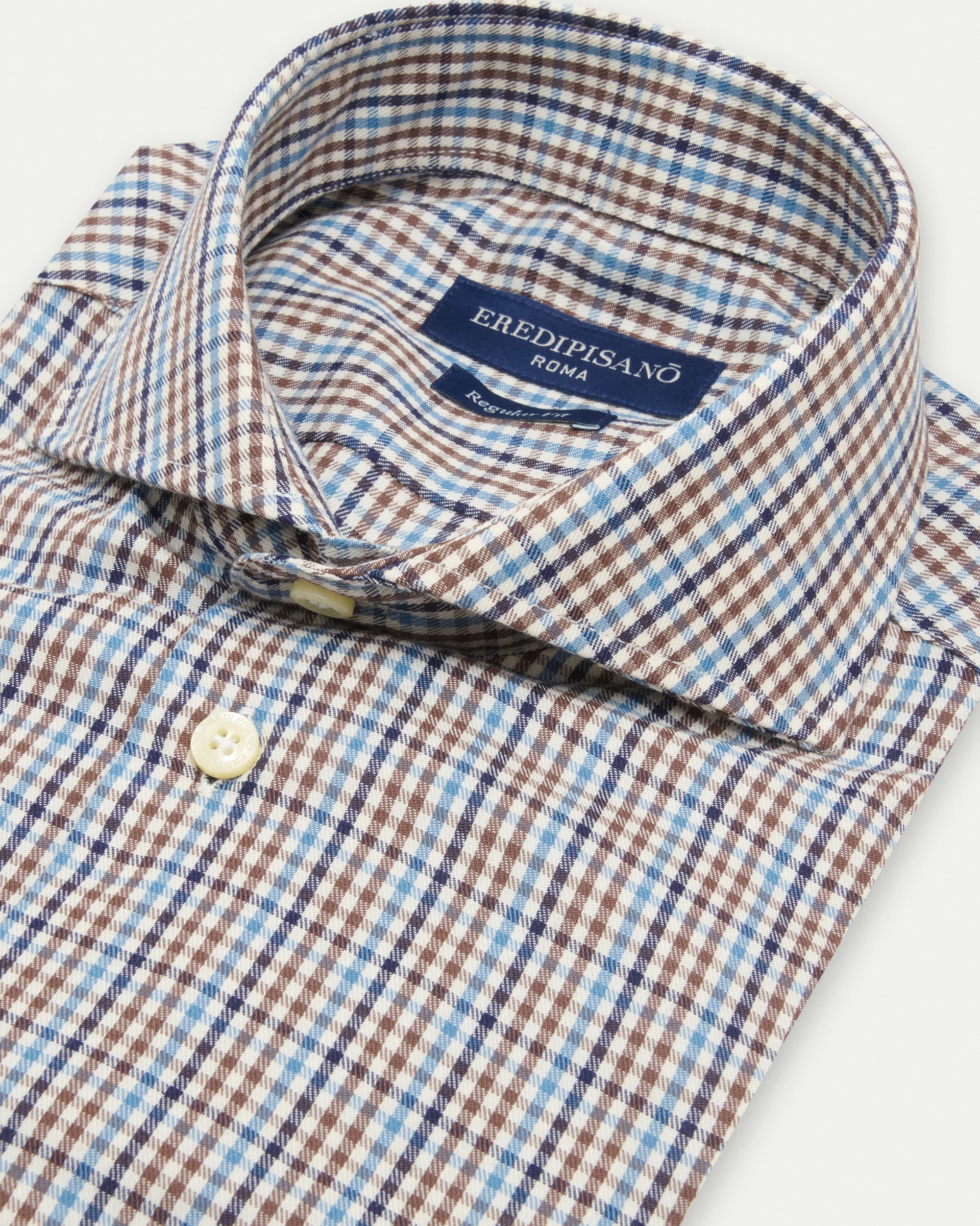 Micro Check multicolor Vaiella Cotton Regular Fit Shirt