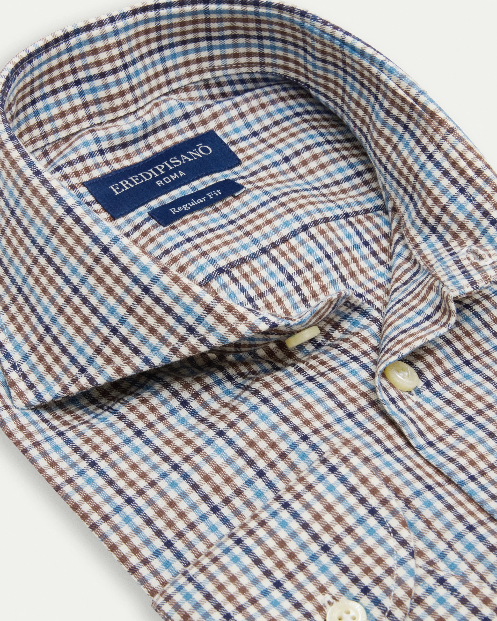 Micro Check multicolor Vaiella Cotton Regular Fit Shirt