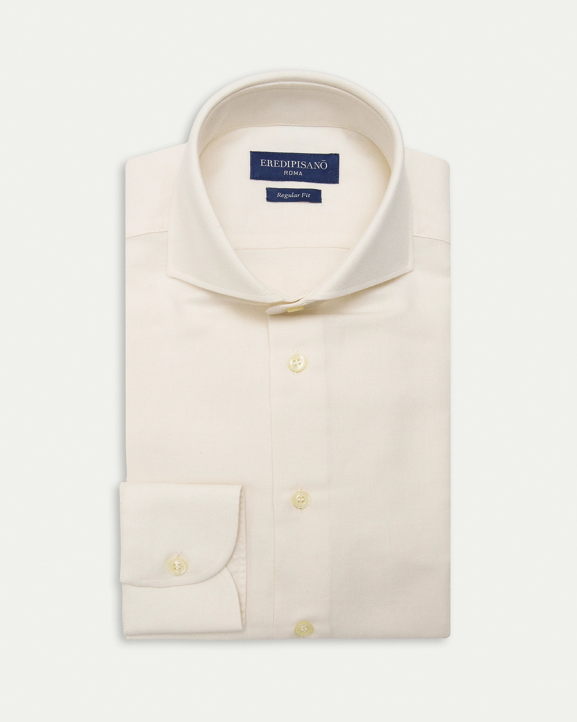 Beige Soft Flannel Cotton regular Fit Shirt