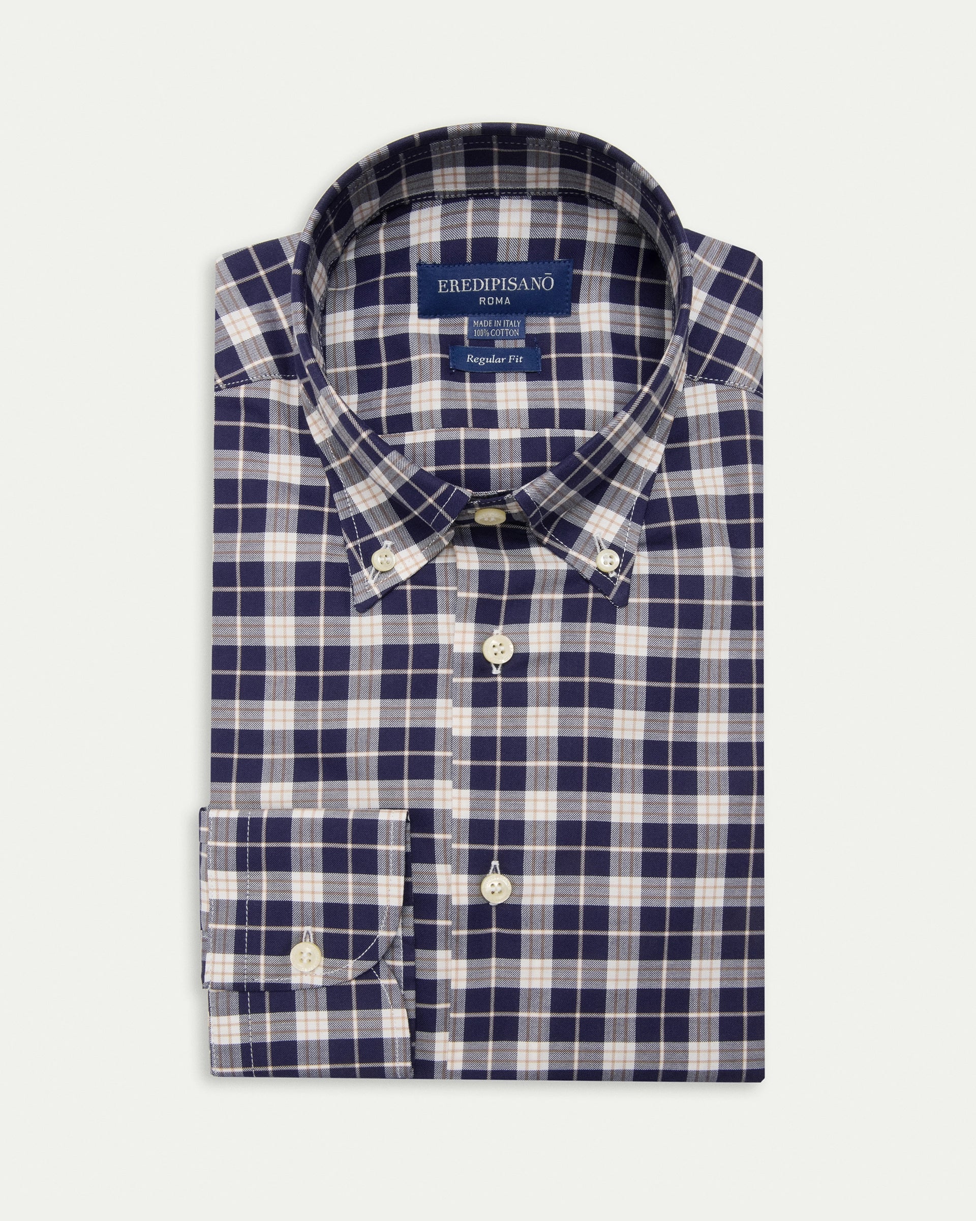 Madras Button Down Cotton Regular Fit Shirt
