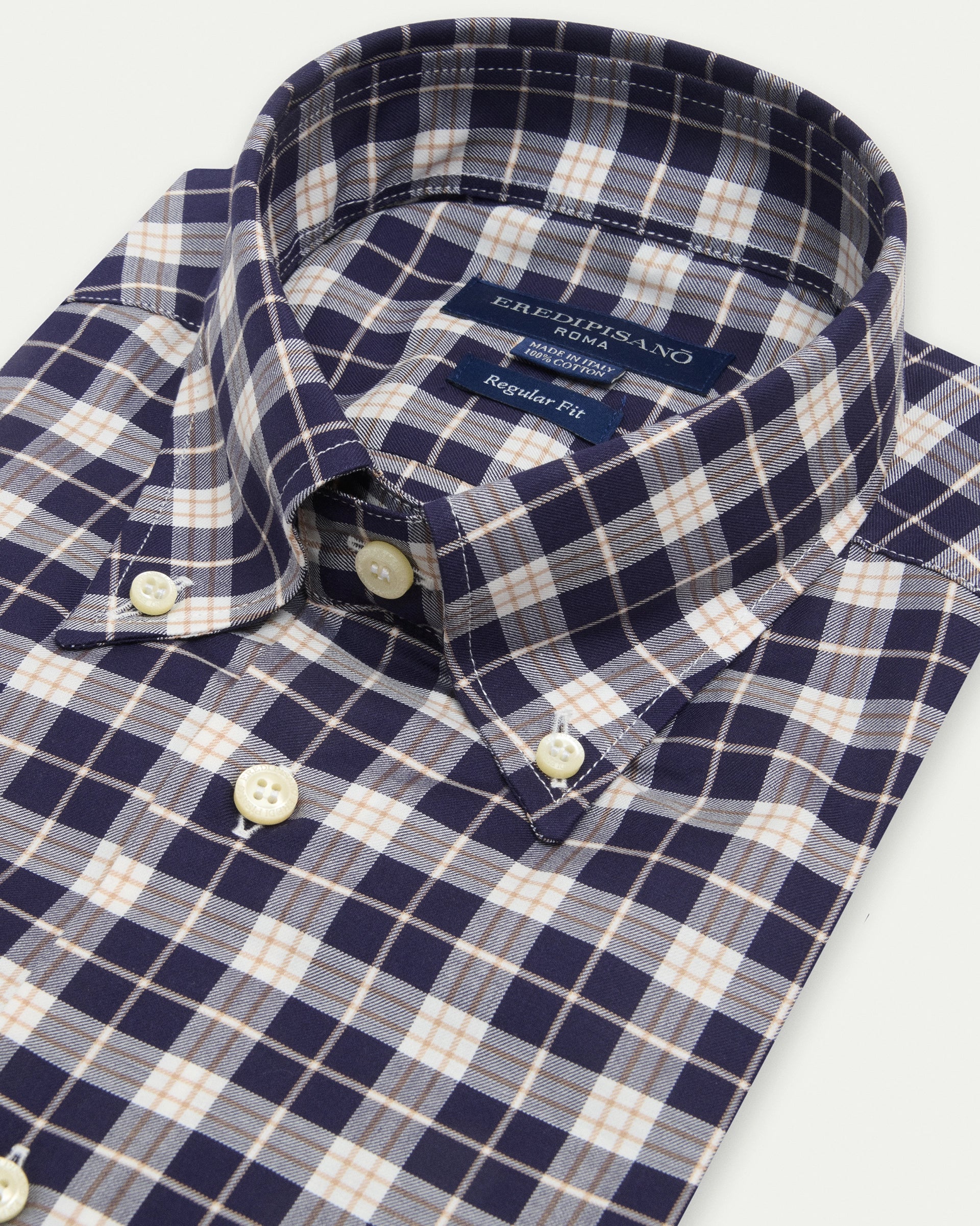 Madras Button Down Cotton Regular Fit Shirt