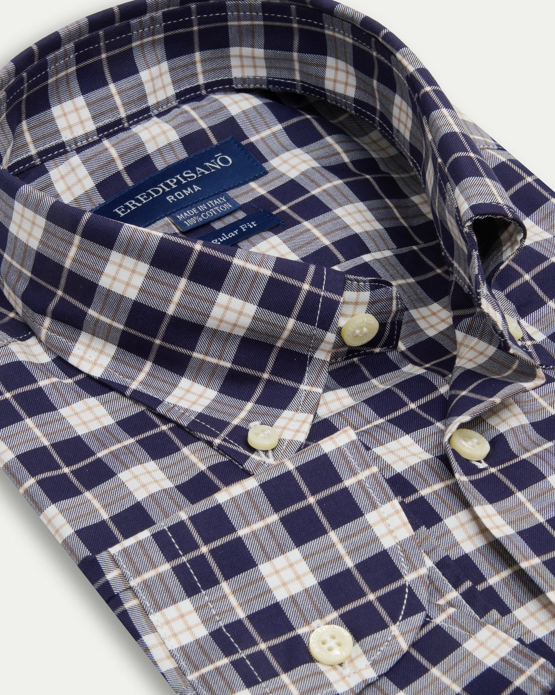 Madras Button Down Cotton Regular Fit Shirt