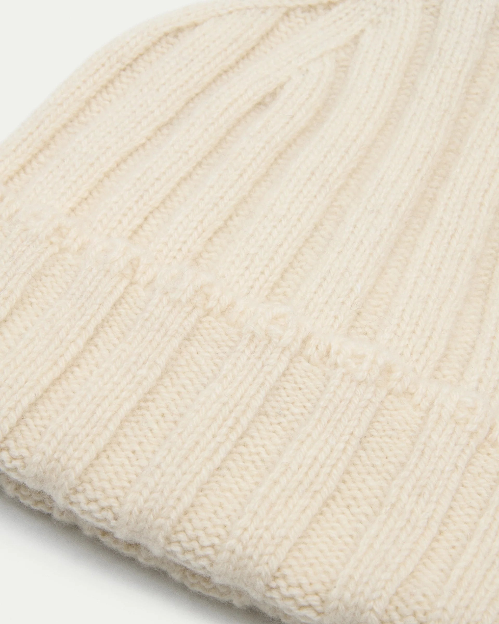 Cream Cashmere Beanie