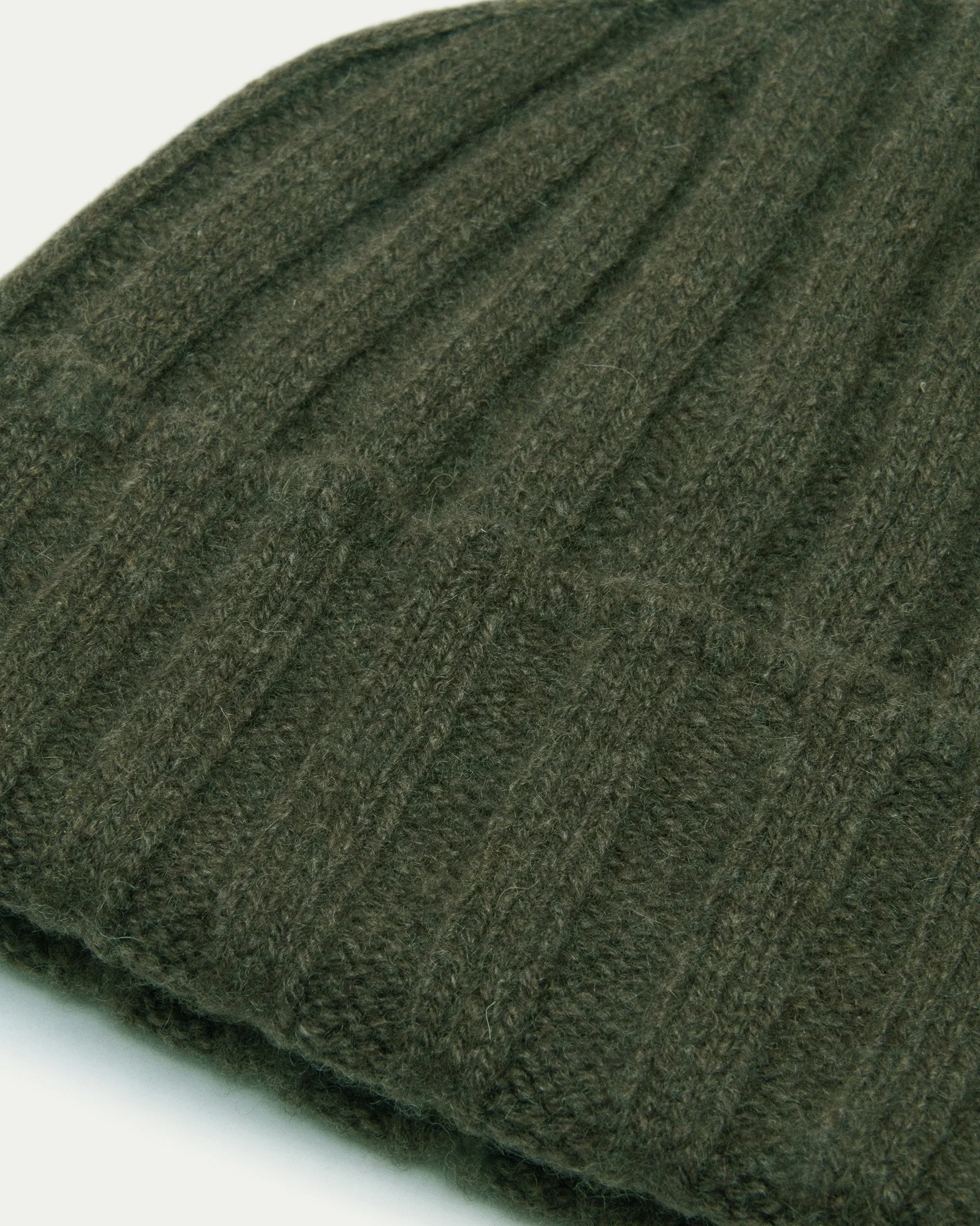 Green Cashmere Beanie