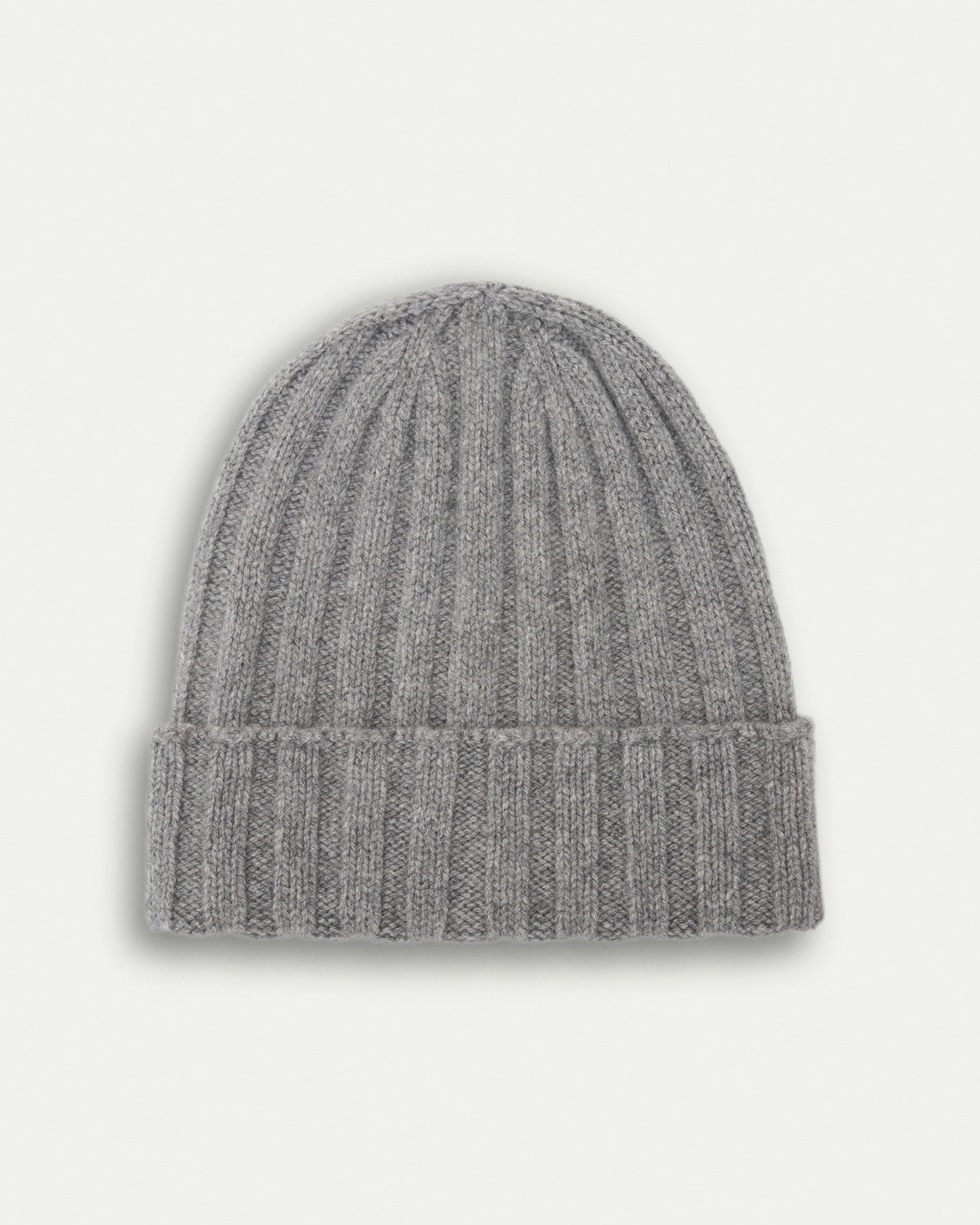 Grey Cashmere Beanie