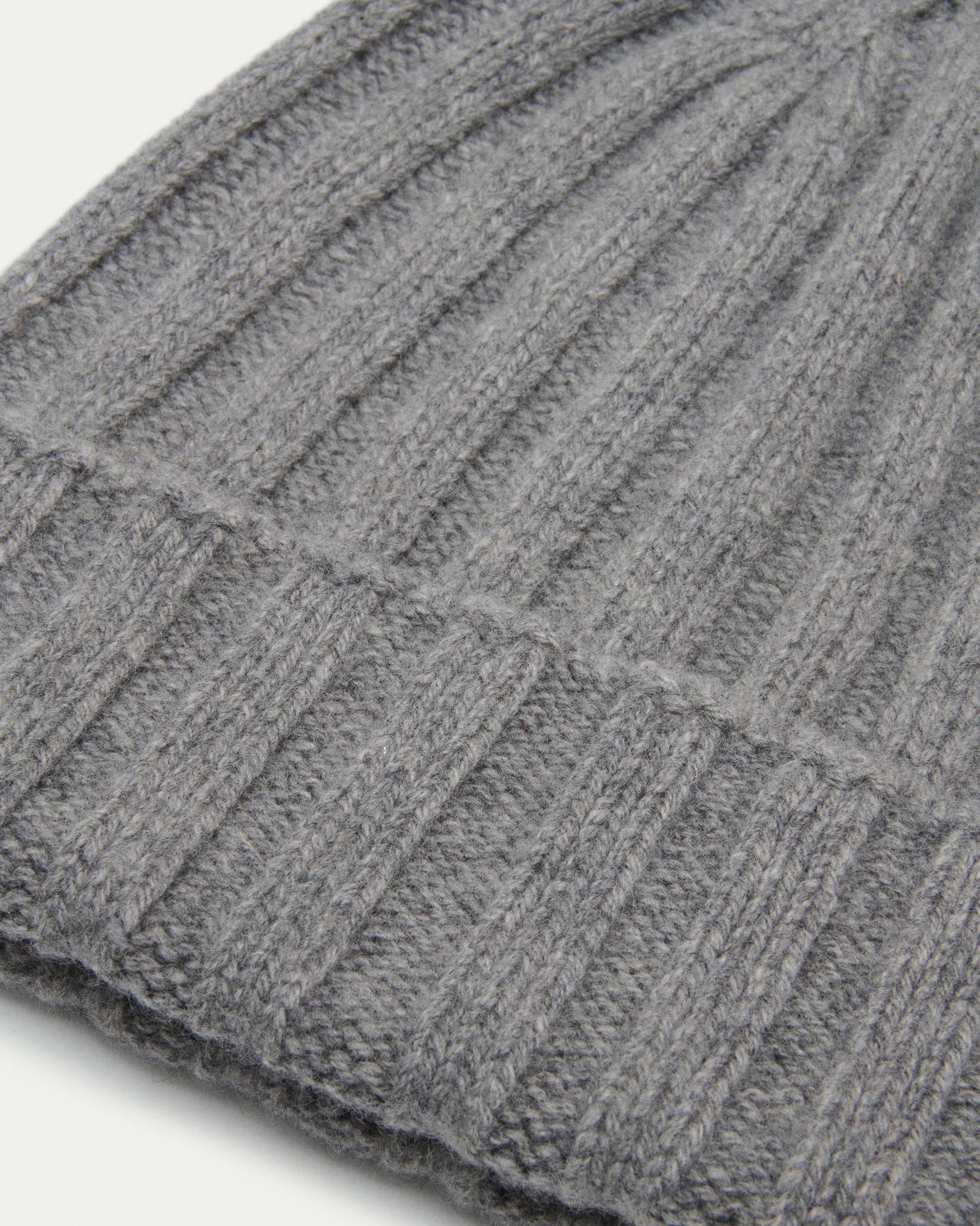 Grey Cashmere Beanie