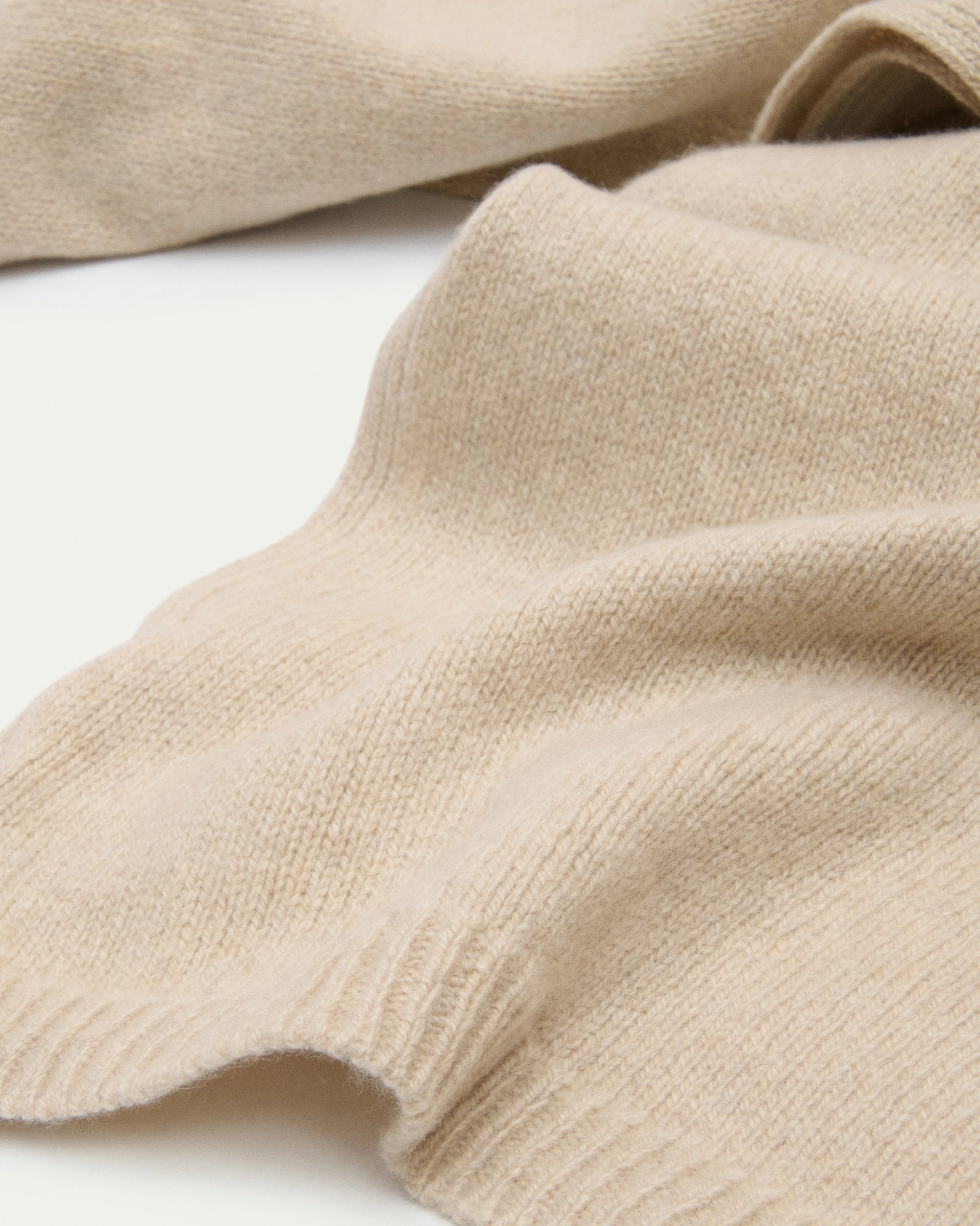 Beige Cashmere Scarf