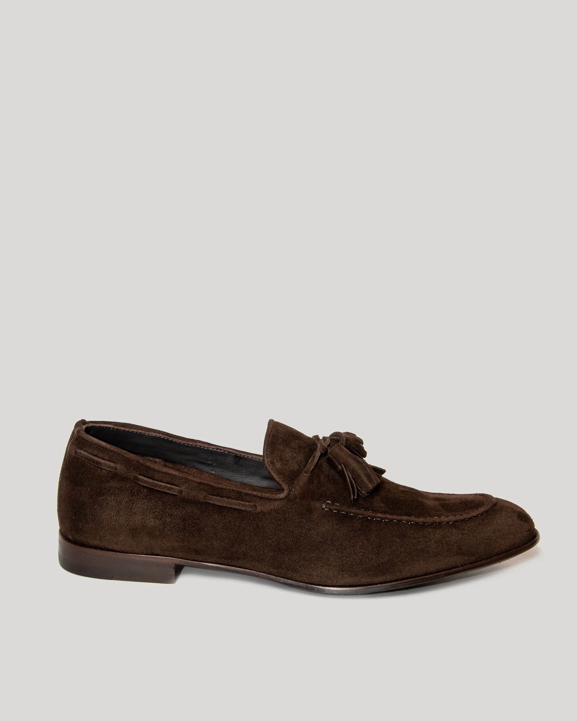 Brown  moccasin with suede tassels