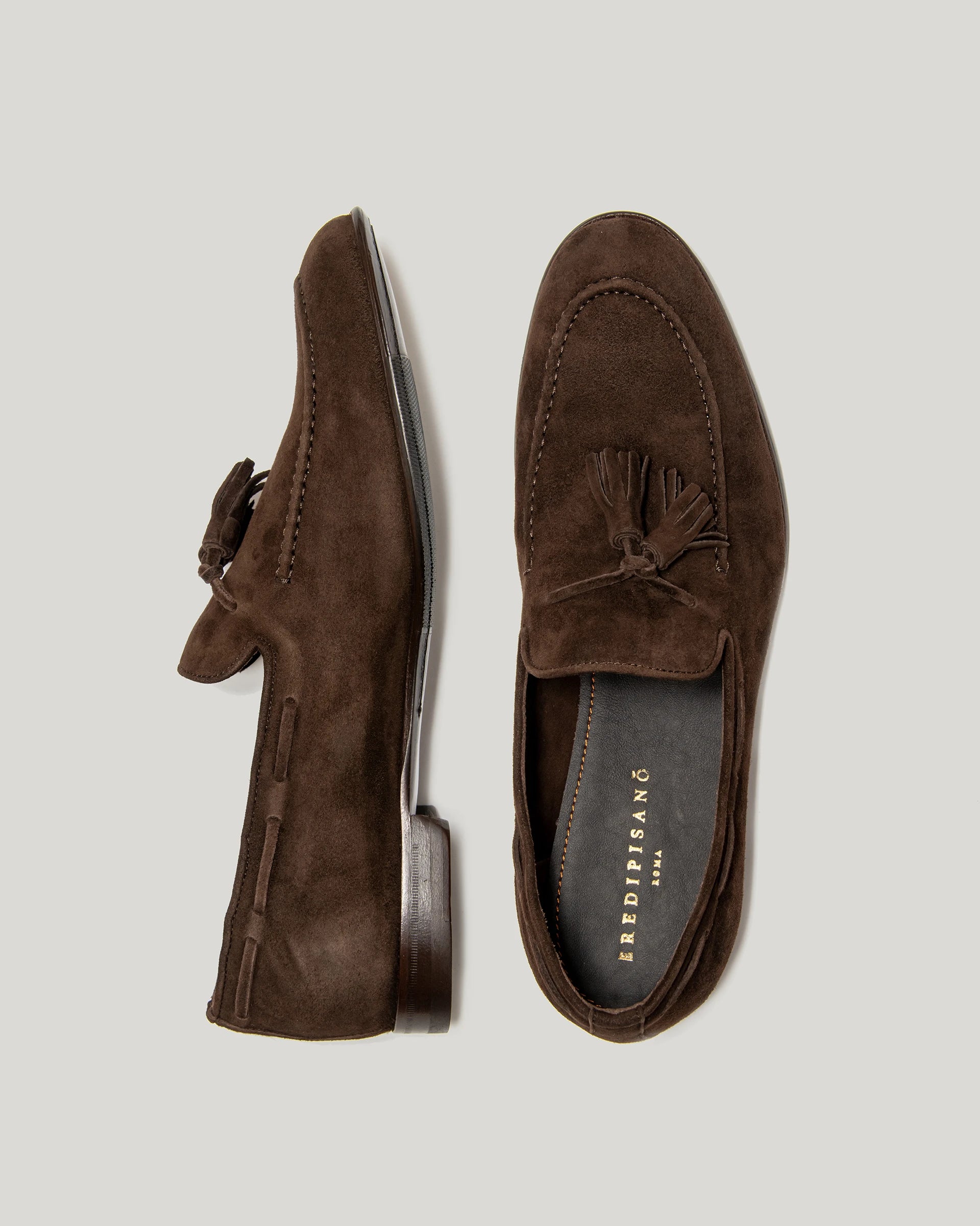 Brown  moccasin with suede tassels