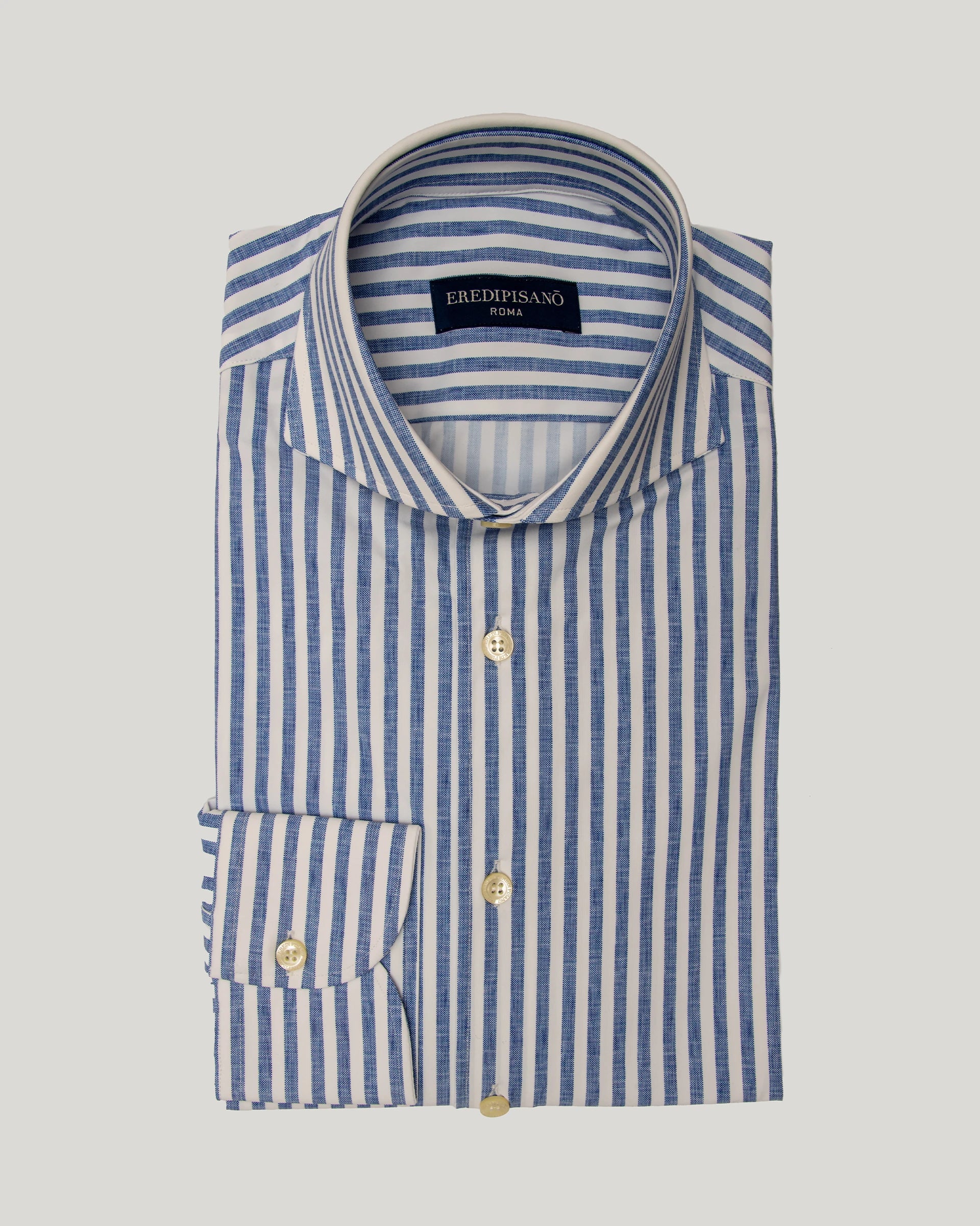 Blue Striped Easy Iron Confort Fit Shirt