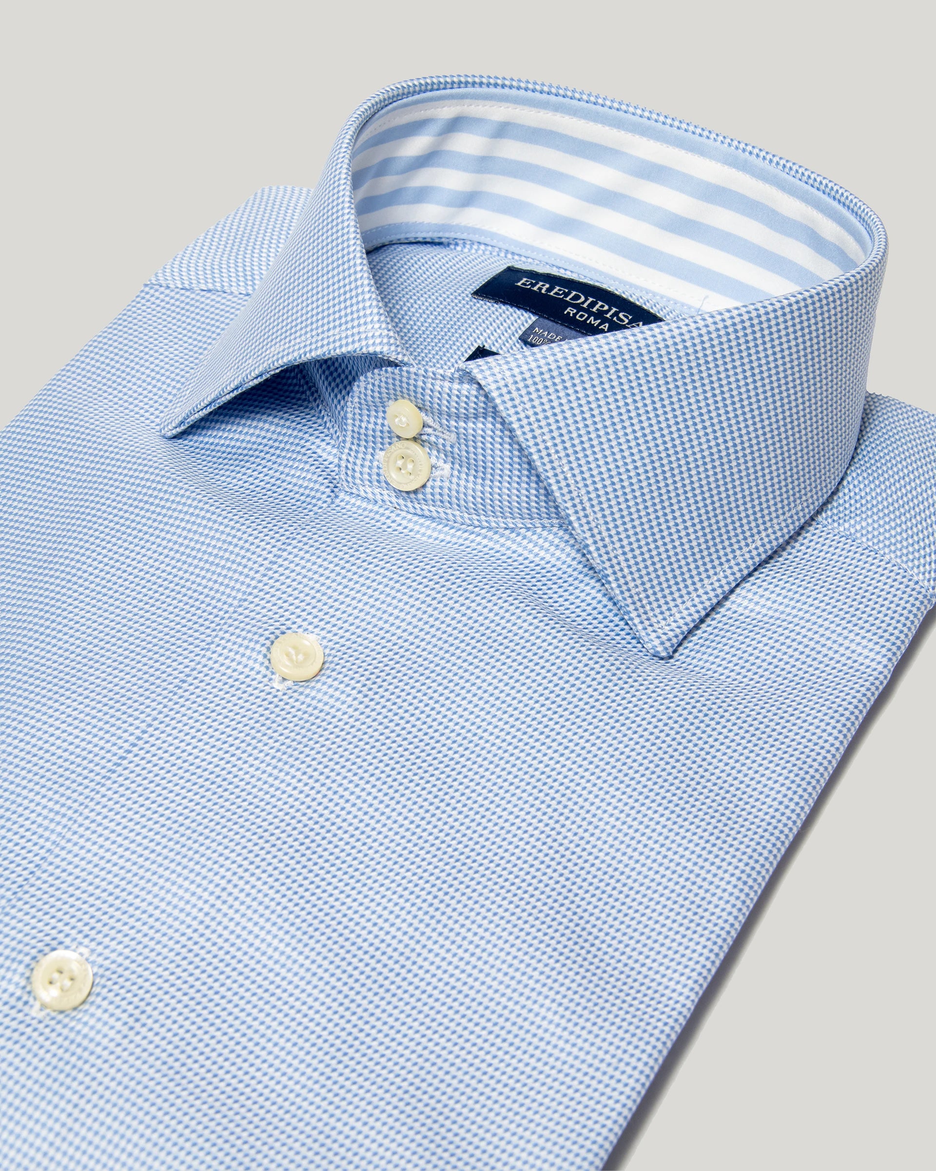 canclini dress shirts Canclini 120s Brown Stripe Shirt