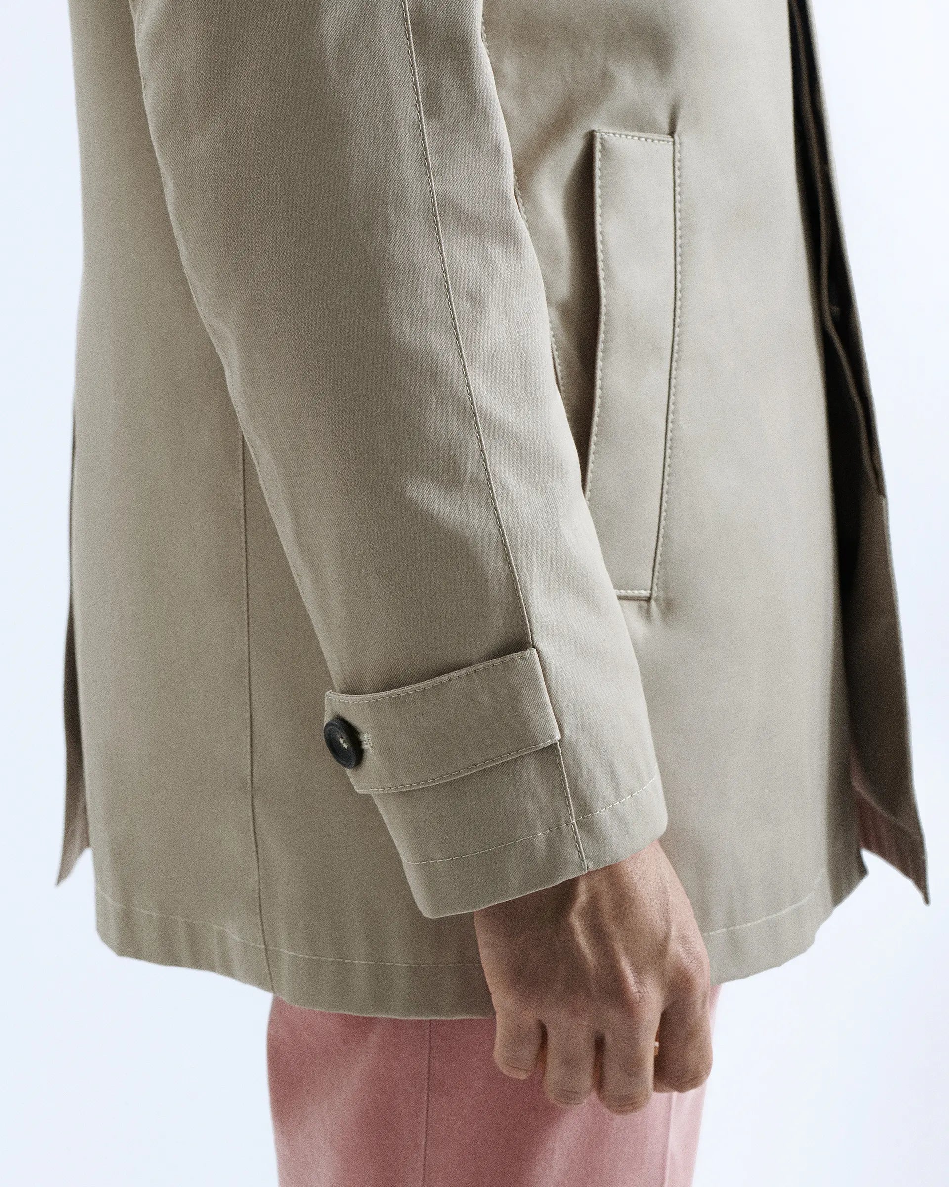 Beige Waterproof Trench