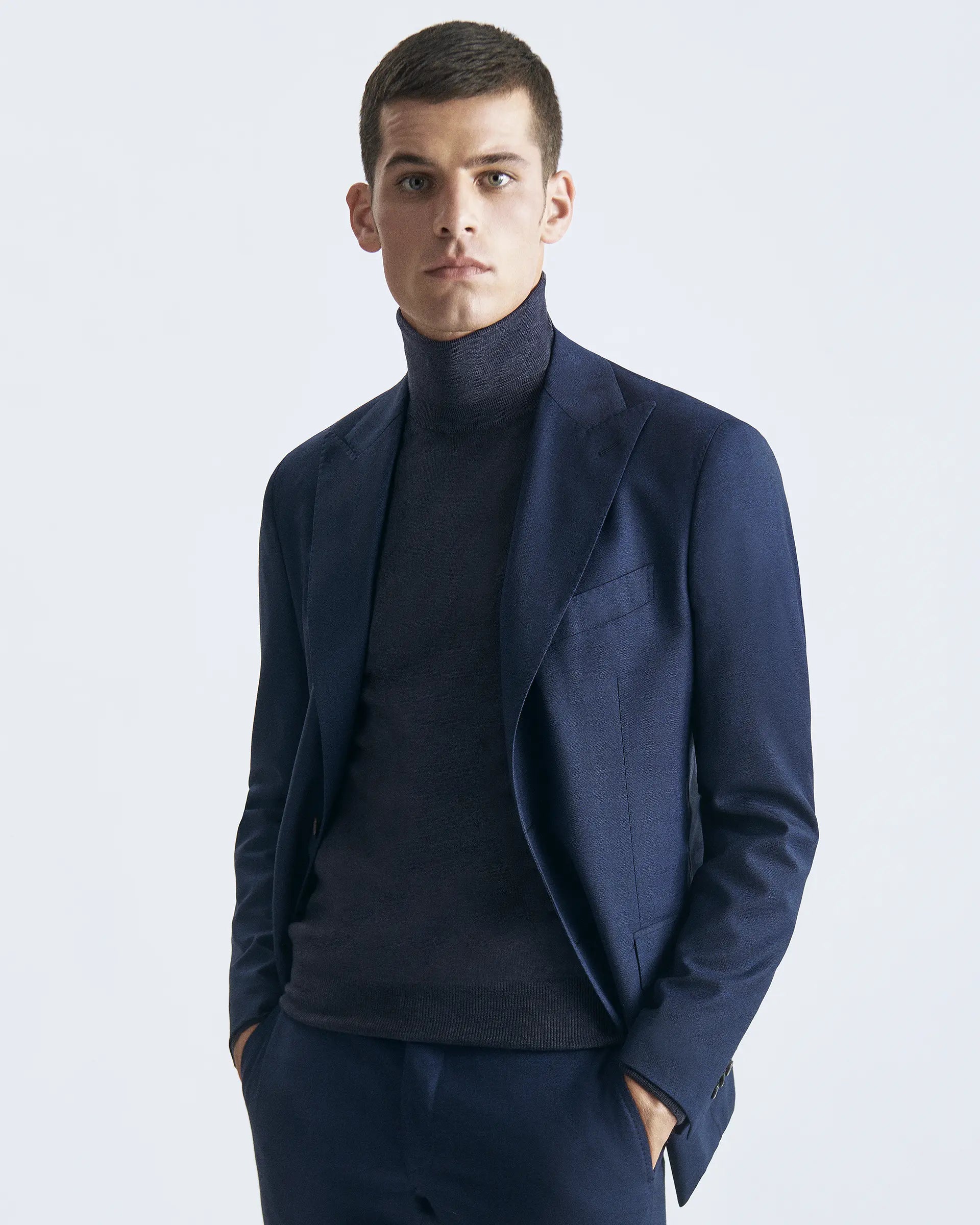 Blue Wool Suits - Zignone Fabric
