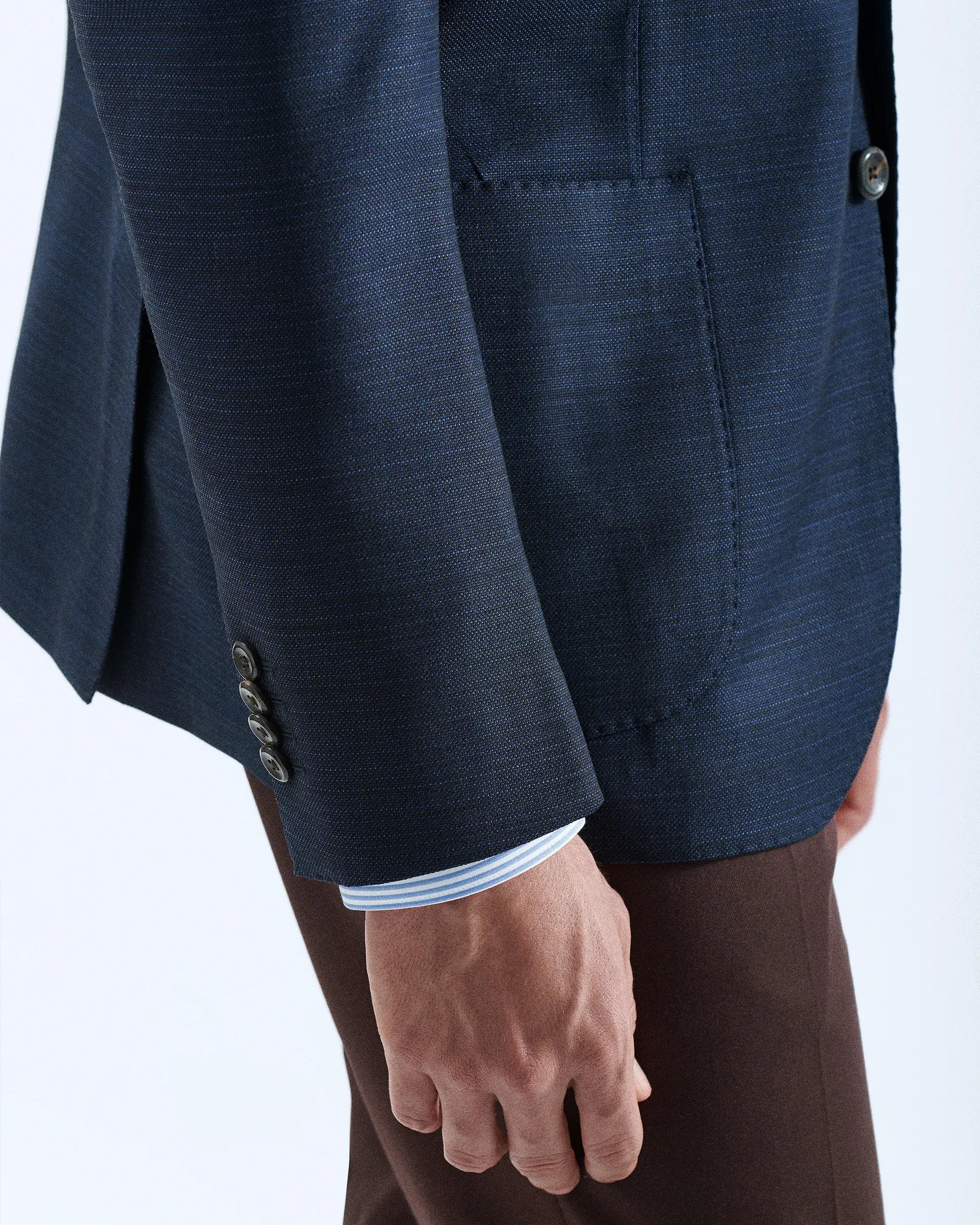 Blue Blazer Wool Stretch - Reda Flexo Attitude Fabric