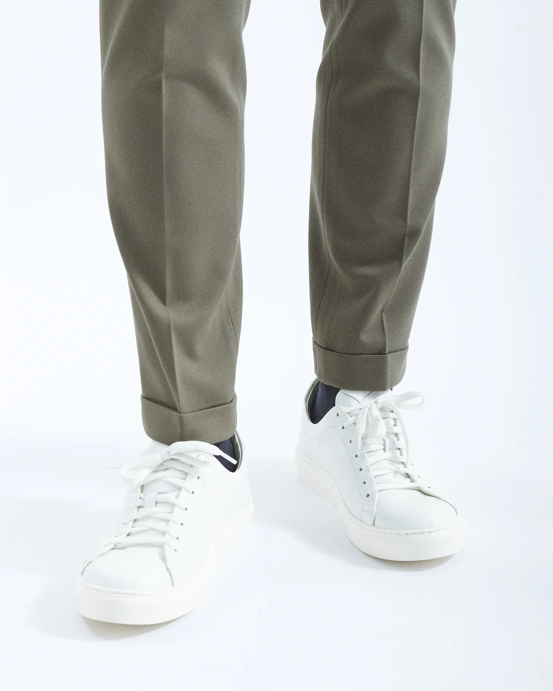 Green Jersey Pants with side buckles