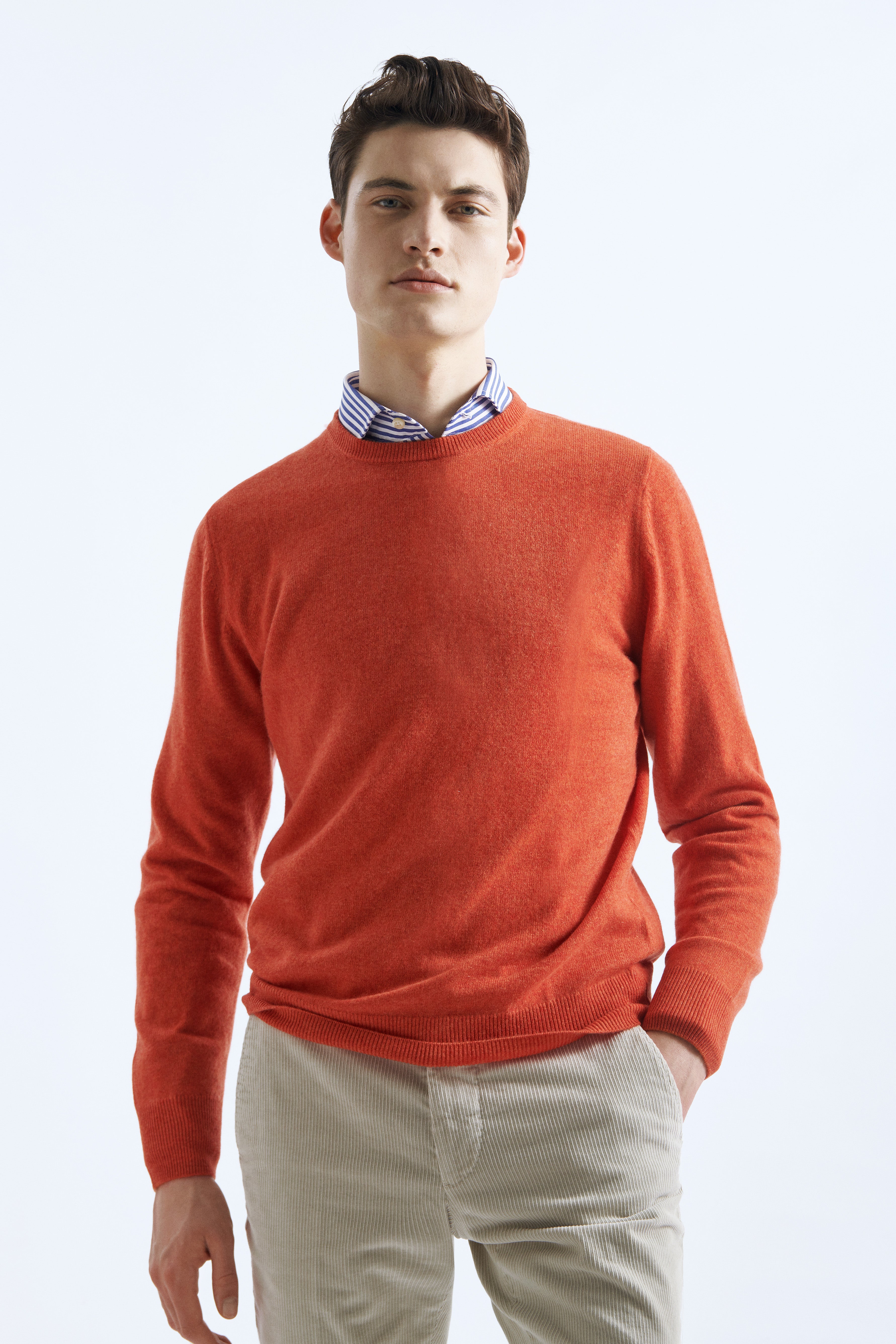 Orange Pure Cashmere Sweaters