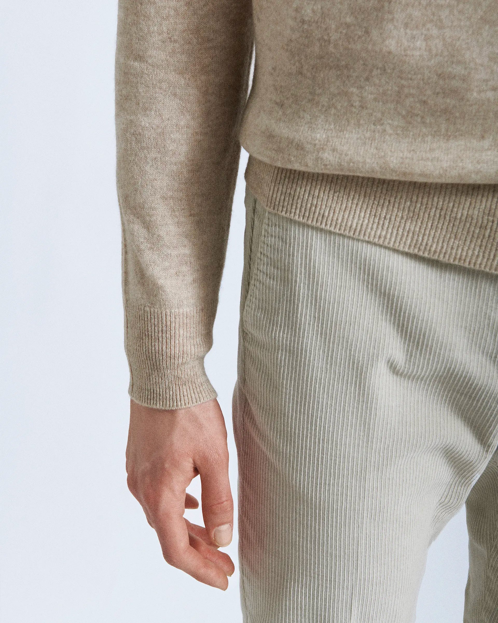 Beige Pure Cashmere Sweaters