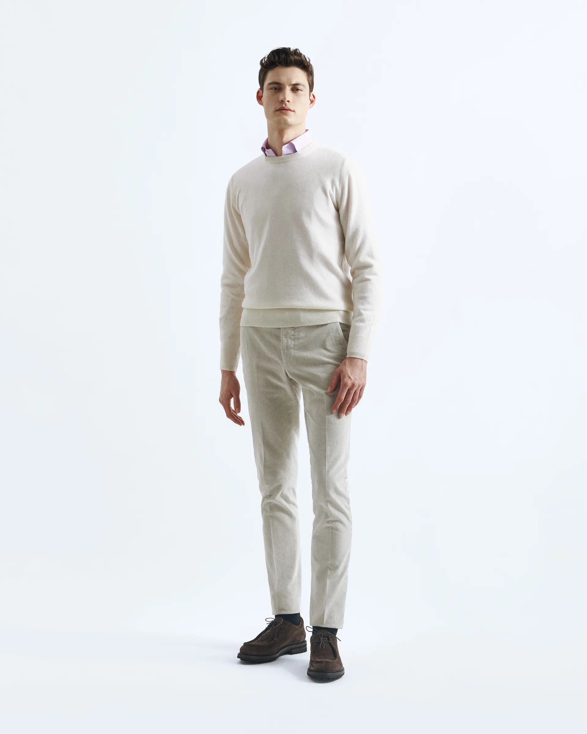 Cream Cashmere Turleneck Sweaters