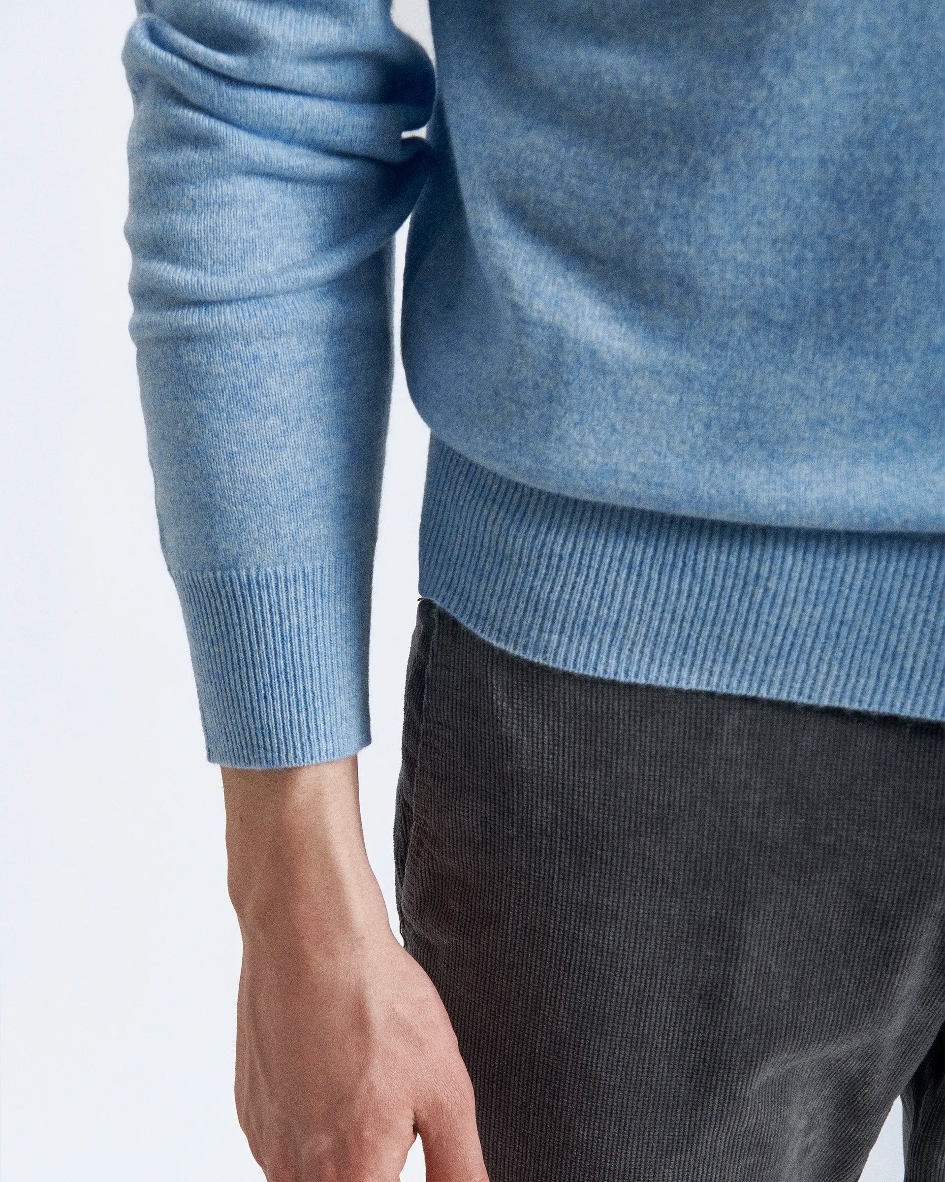 Light Blue Cashmere Turleneck Sweaters