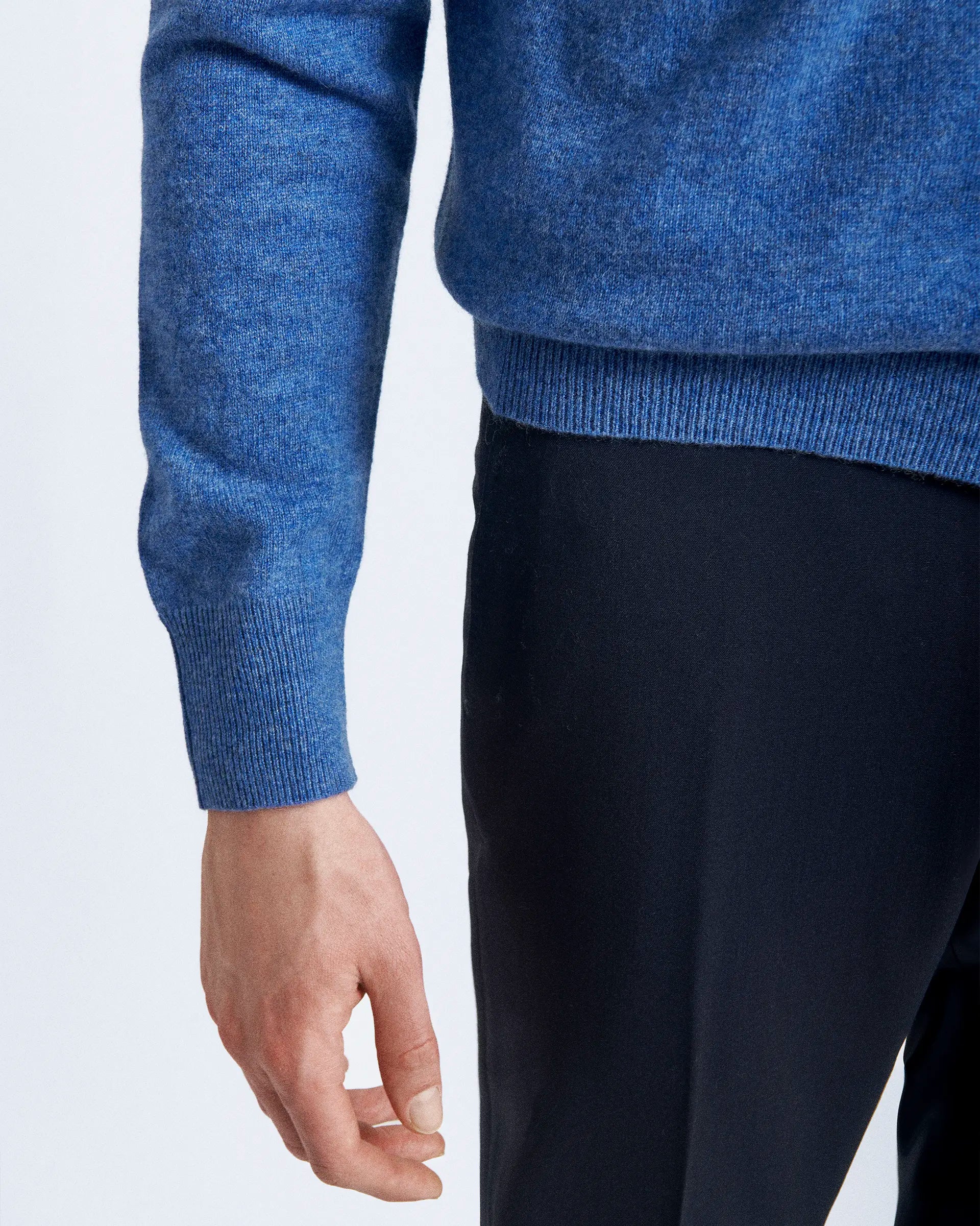 Jeans Blue Cashmere Turleneck Sweaters