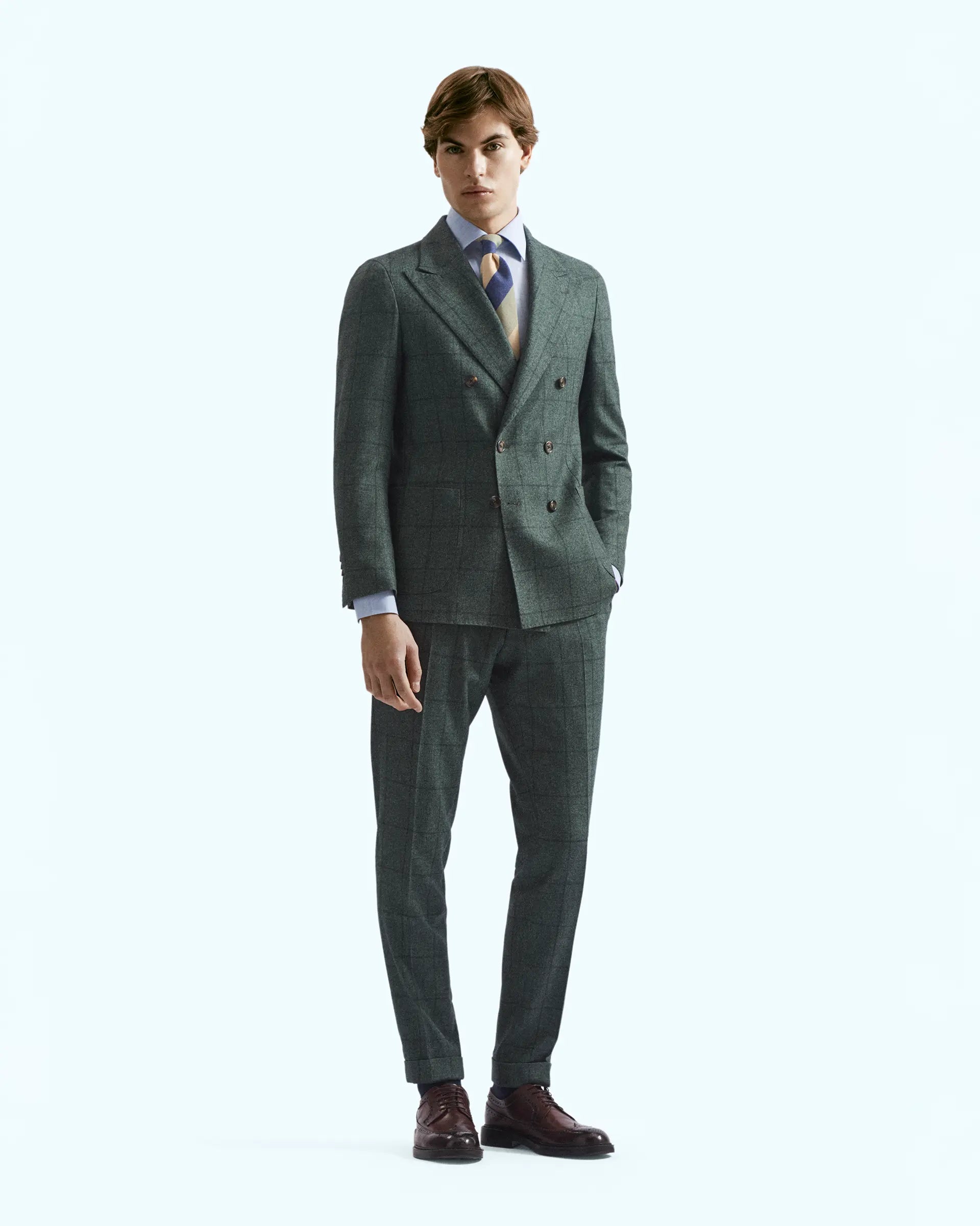 Green Double Breasted