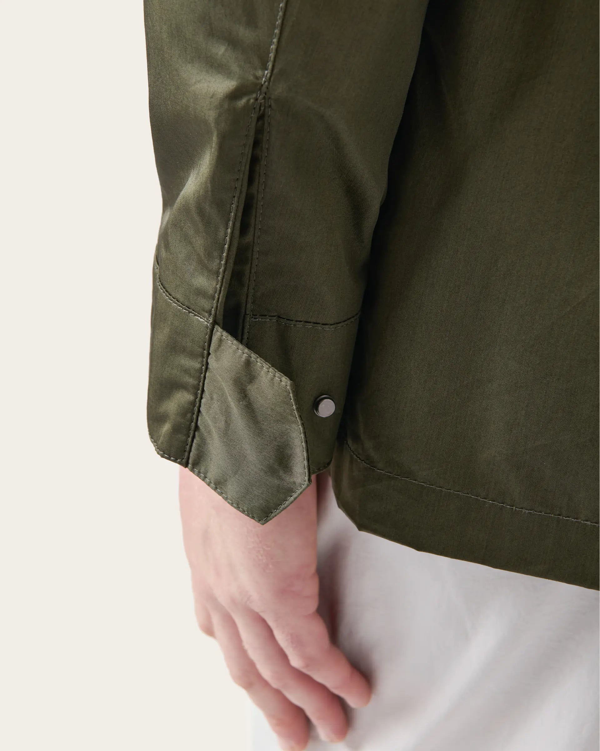 Green Cotton Field jacket Olmetex Fabric